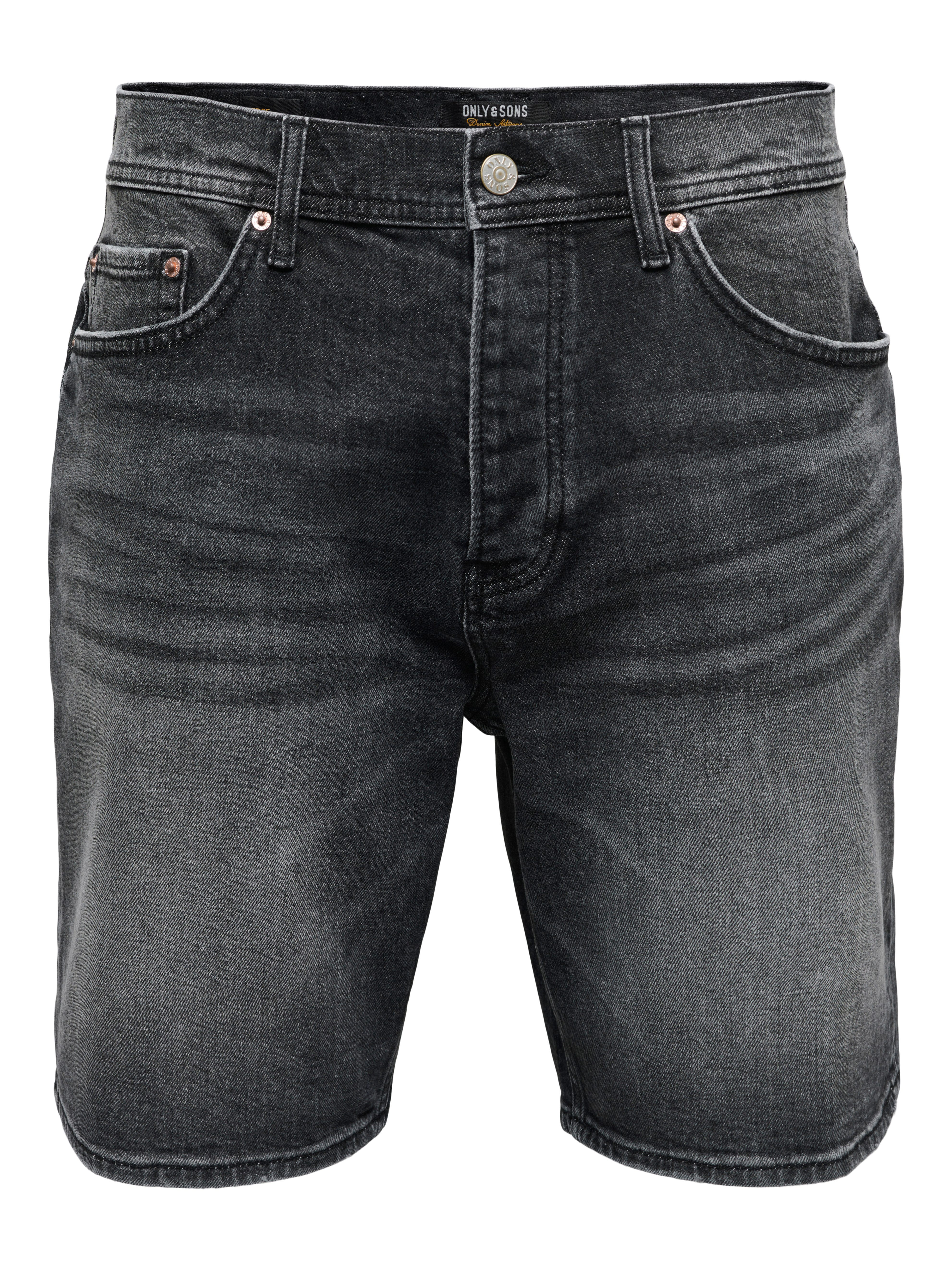 ONLY & SONS Jeansshorts ONSEDGE PERF WB 6968 DOT DNM SHORTS NOOS Baumwollmischung, straight fit – Bild 5 von 5