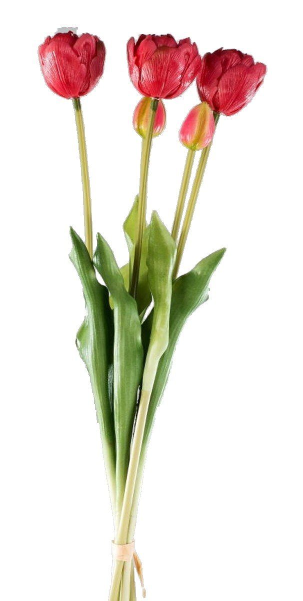 Kunstpflanze, formano rot, 5 cm Stück, Kunstblume formano, 42 Höhe Kunstblume Tulpenbündel, 60