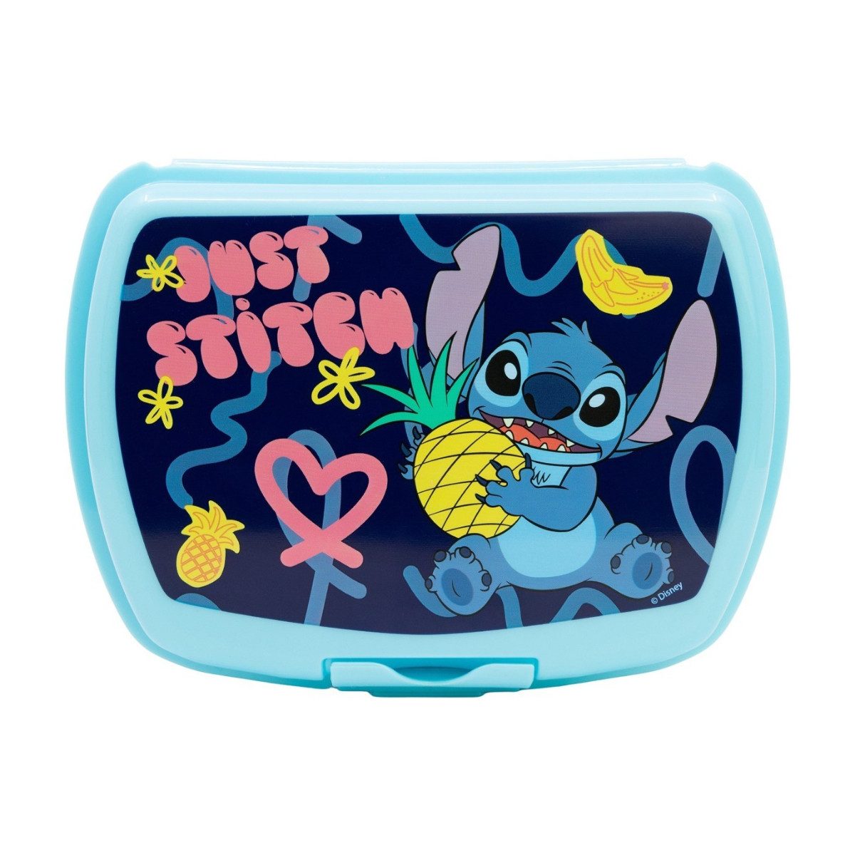 Lilo & Stitch Lunchbox Kinder Brotdose für unterwegs und Kindergarten, (1x Deckel, 1x Schale)