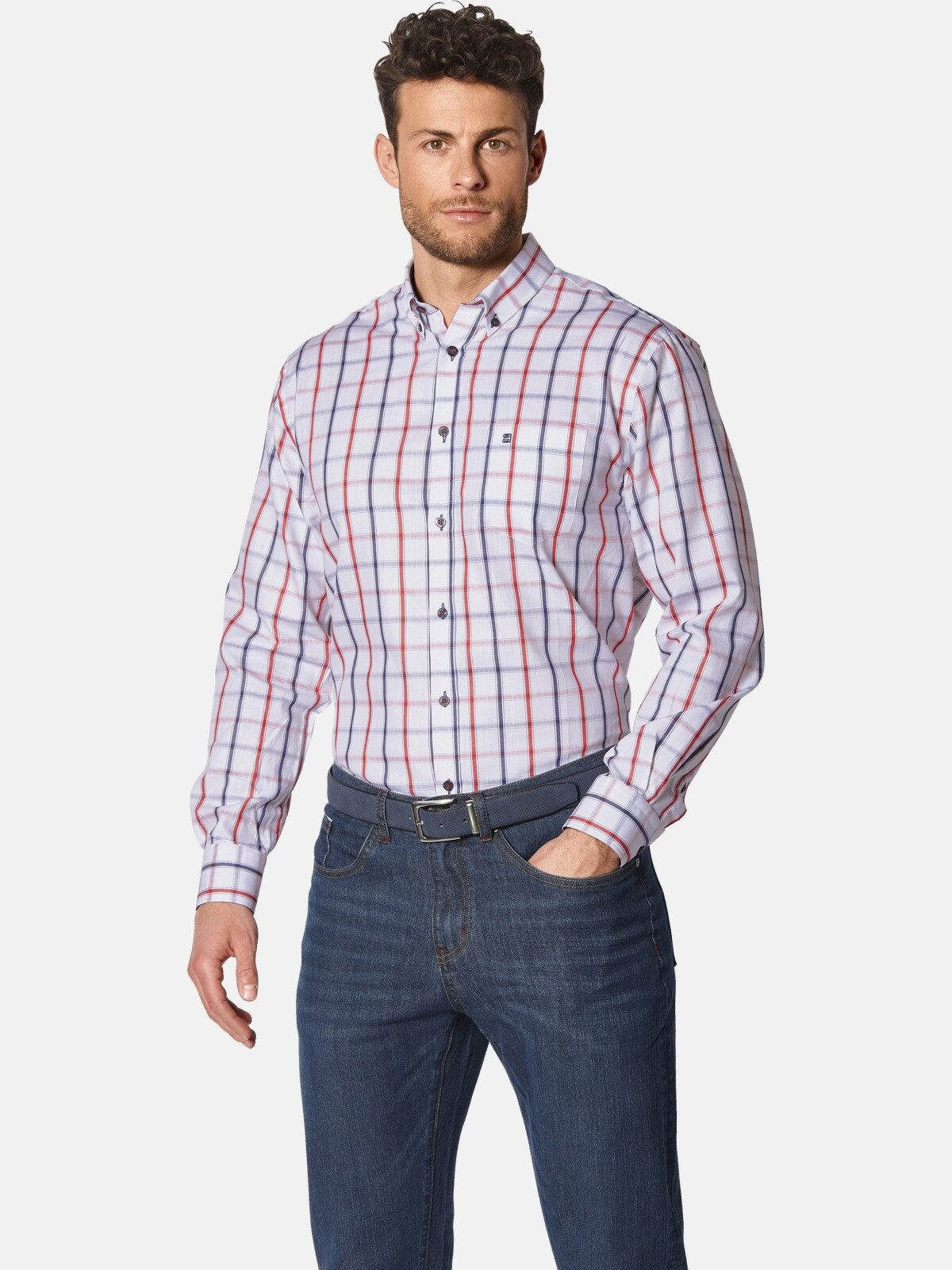 Babista Langarmhemd ROMANTELLA mit Kontrast-Ärmelumschlag günstig online kaufen