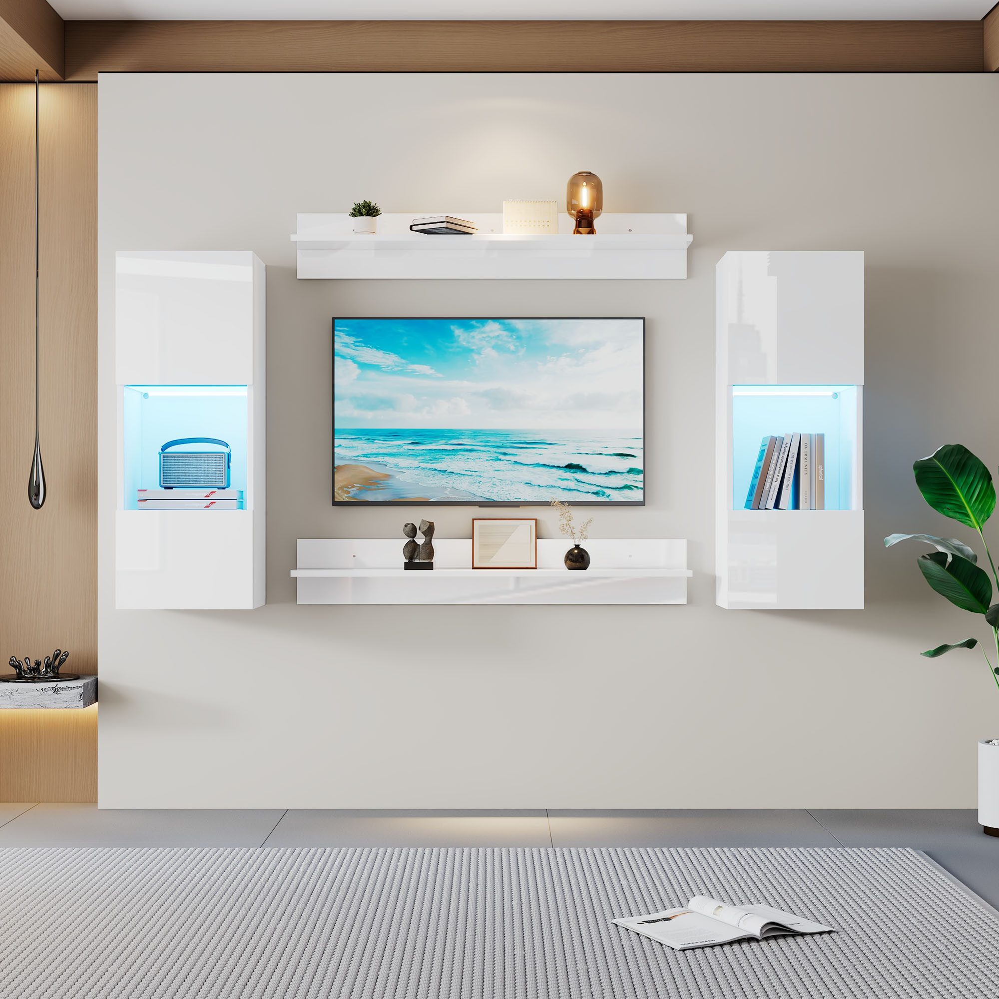 KLAM HOME Wandregal Wandregal 4er Sett, günstig online kaufen