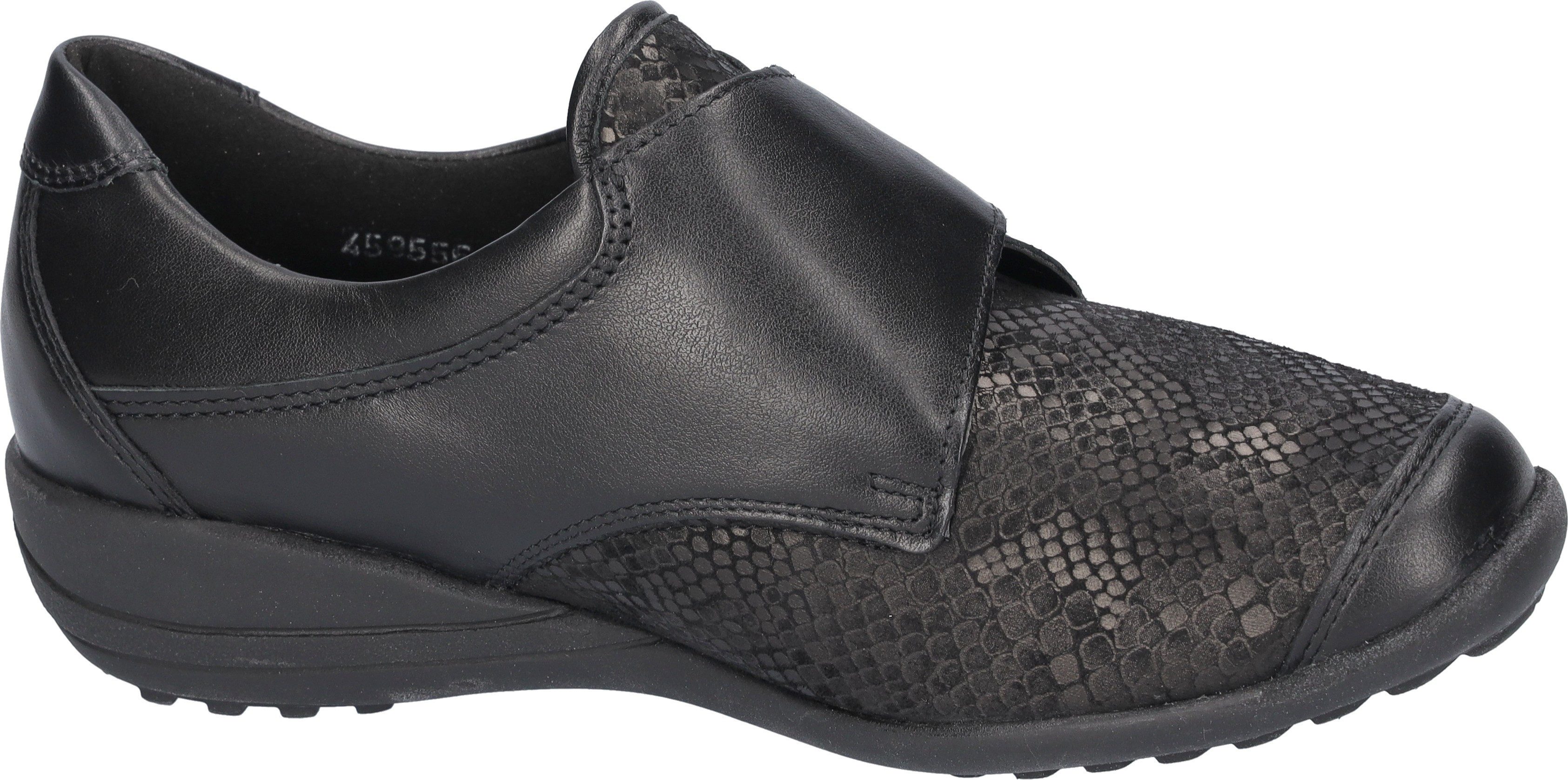 Waldläufer Kletthalbschuh für Damen in schwarz
