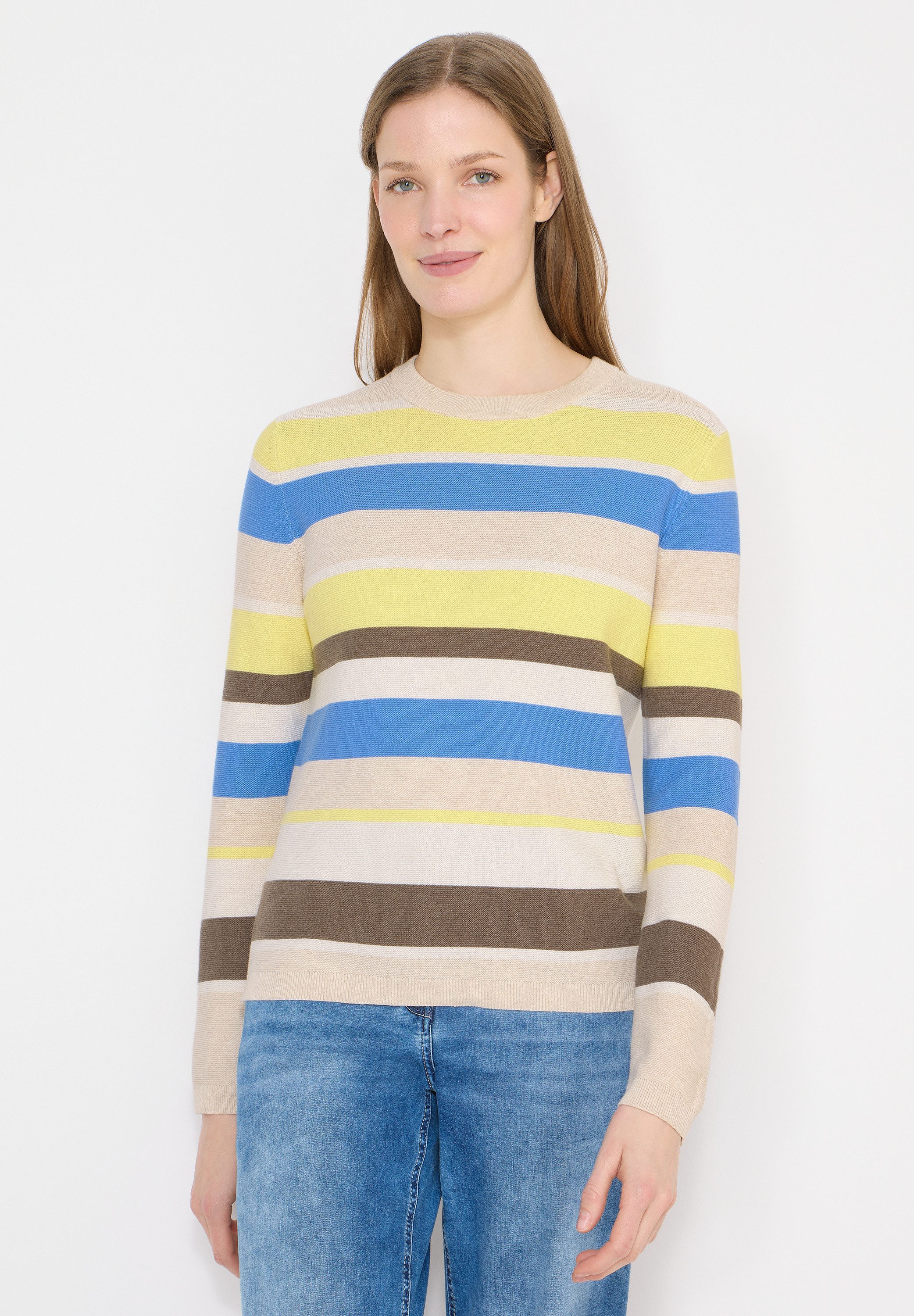 CECIL Strickpullover aus reiner Baumwolle