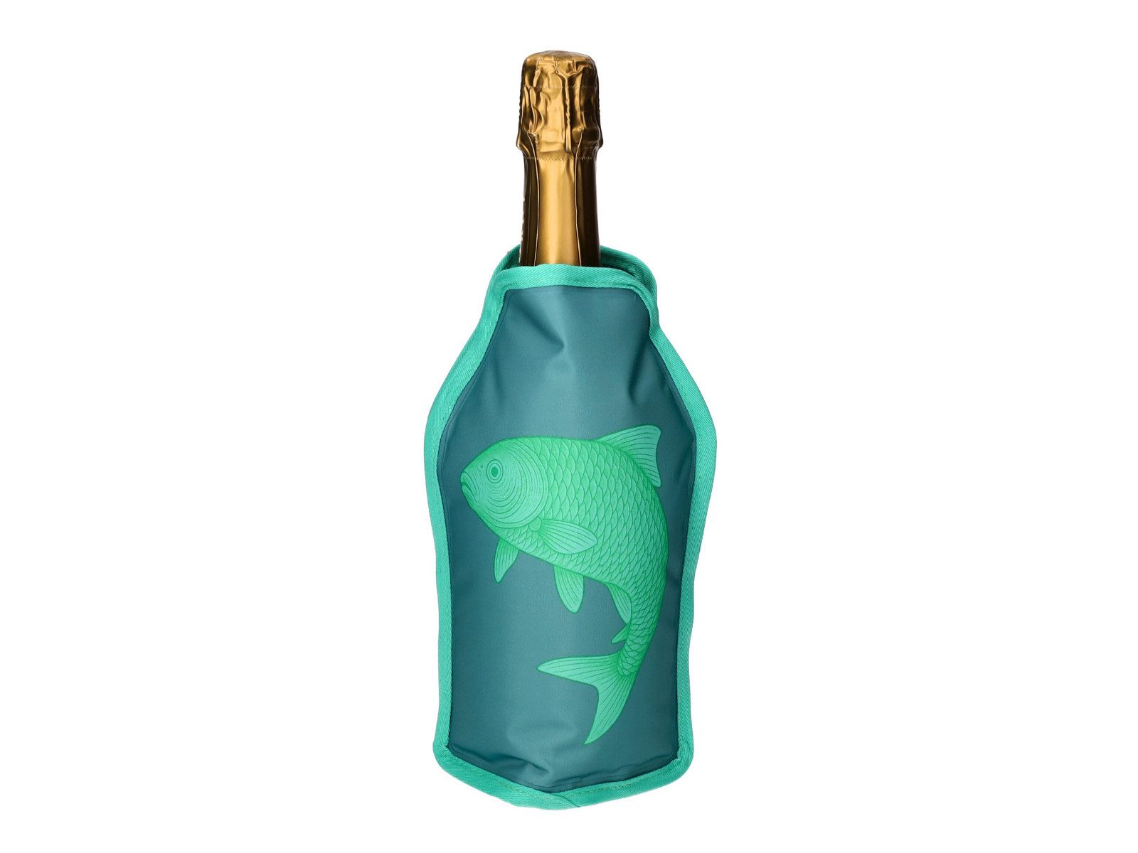 Giftcompany Weinkühler Froid Kühlmanschette Fisch grün 23,5cm