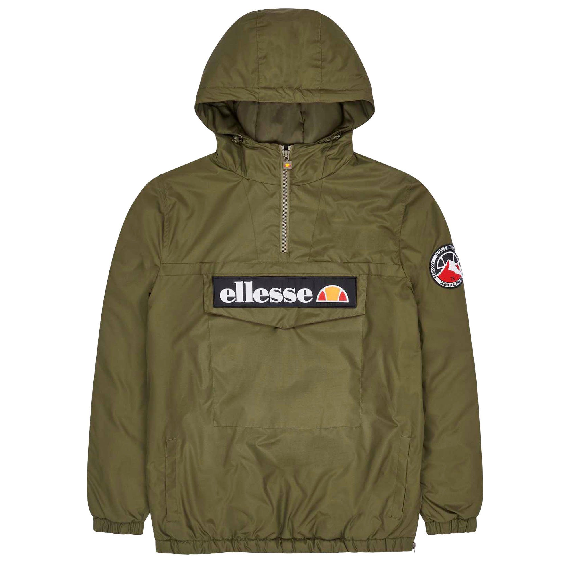 Kapuze Herren Ellesse Windbreaker, -MONTERINI Khaki Jacke Outdoorjacke