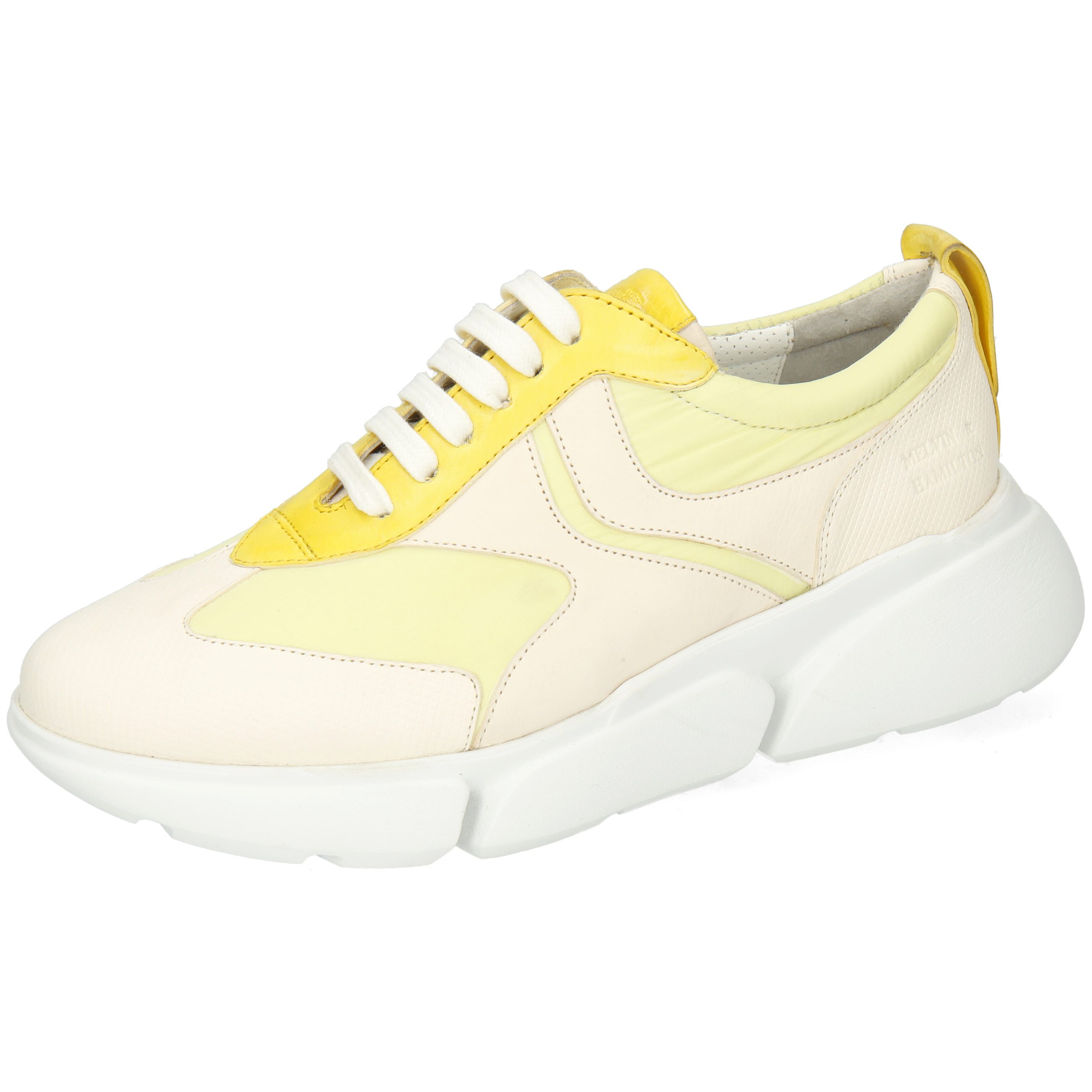 Melvin & Hamilton Tessa 4 Sneaker Flex Dice White Textile Funky Vanilla