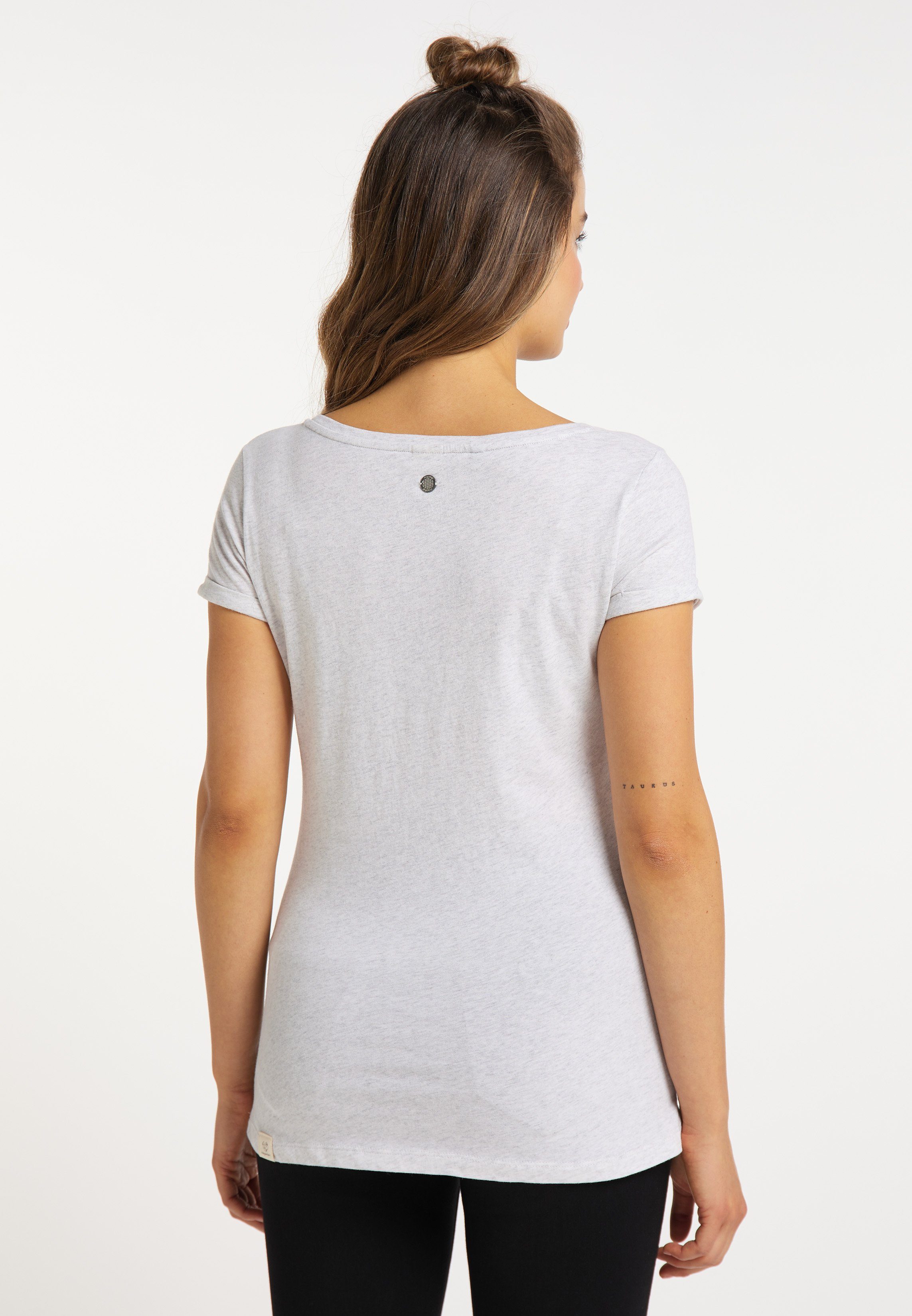 Ragwear T-Shirt FLORAH Mode PRINT ORGANIC Nachhaltige Vegane WHITE &