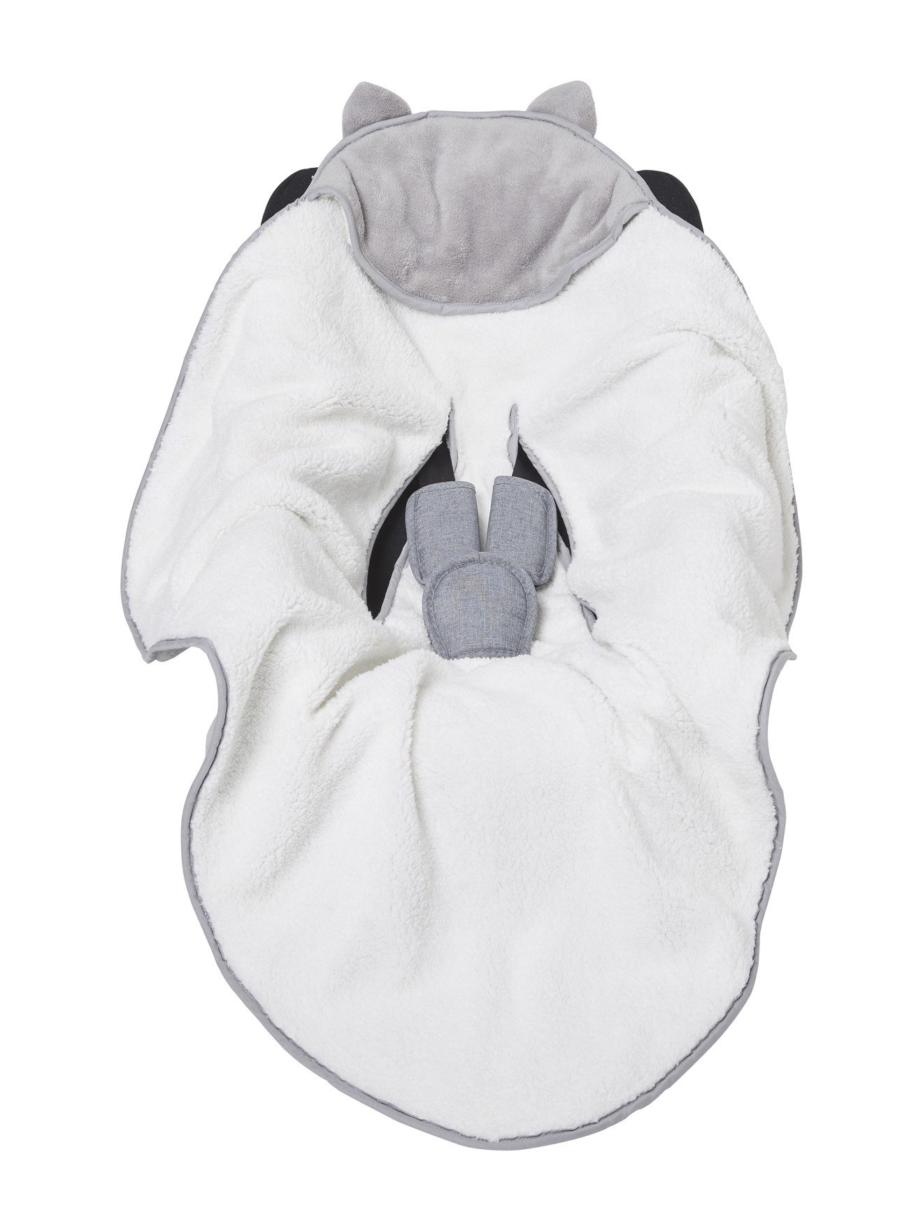 Fußsack Einschlagdecke für Babyschale, Mikrofaser/Fleece