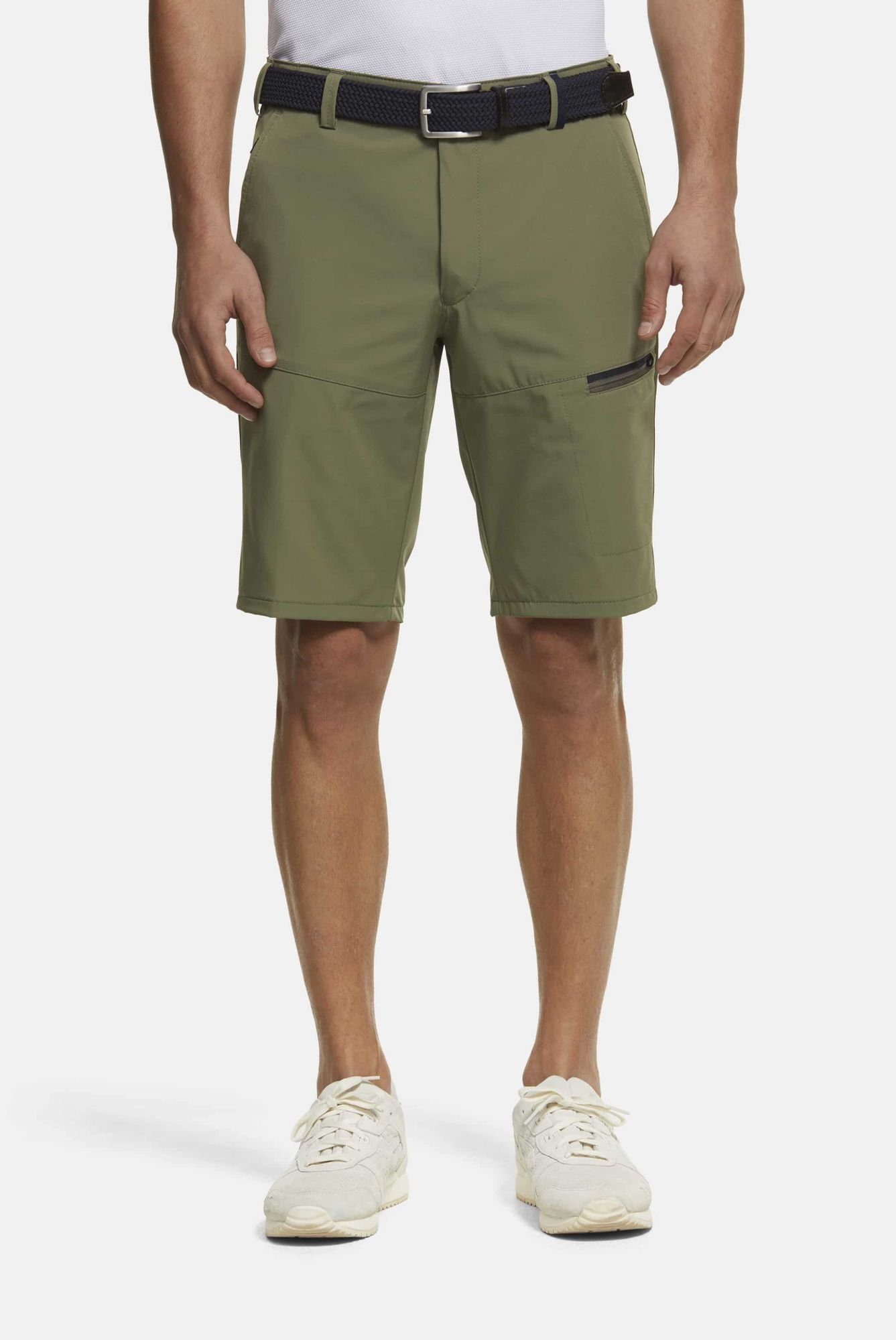 MEYER Shorts B-Arran mit Shirt-Stopper grün