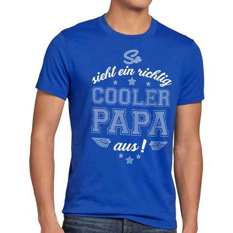 style3 Print-Shirt Herren T-Shirt Cooler Papa Fun Spruch Vatertag Dad Vater Geburtstag Sohn Tochter
