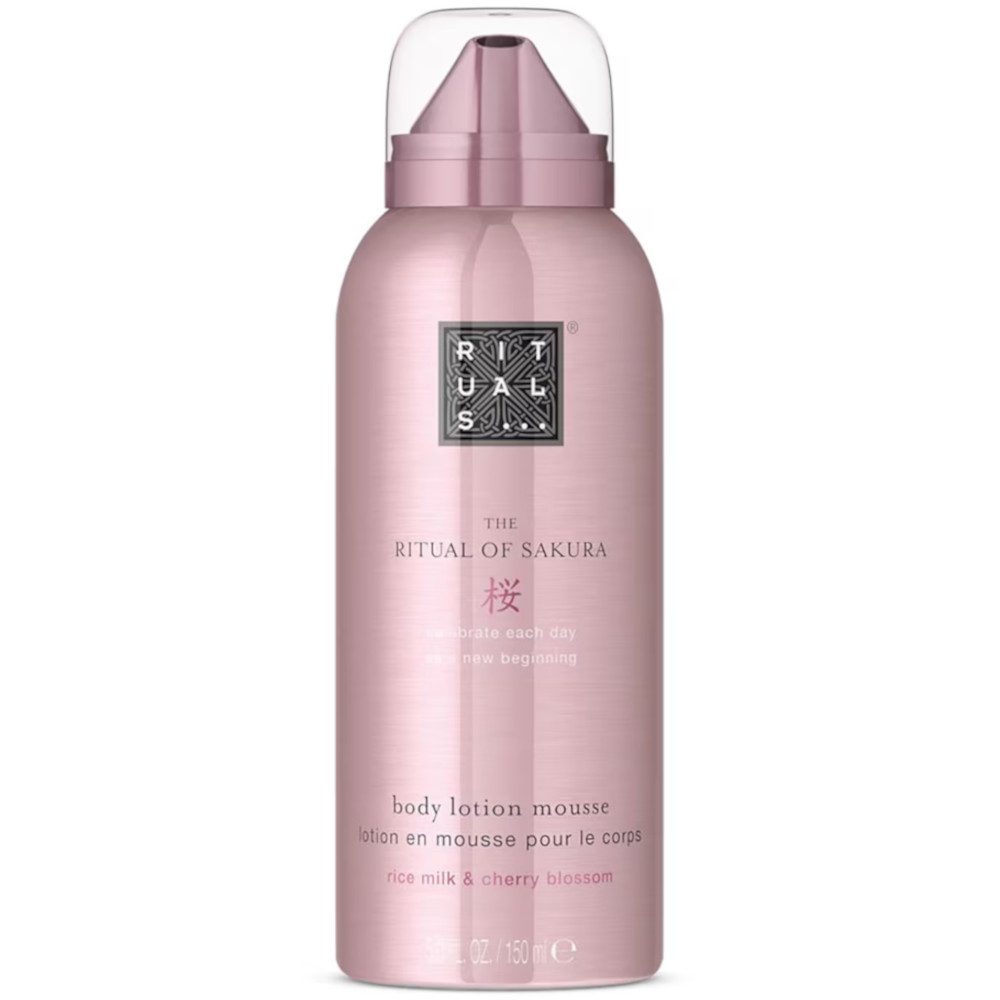 Rituals Bodylotion The Ritual of Sakura Body Lotion Mousse 150 ml, 1-tlg., Mit Reismilch & Kirschblüte, 90 % natürliche Inhaltsstoffe