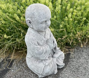 Stone and Style Gartenfigur Steinfigur betender Shaolin Mönch