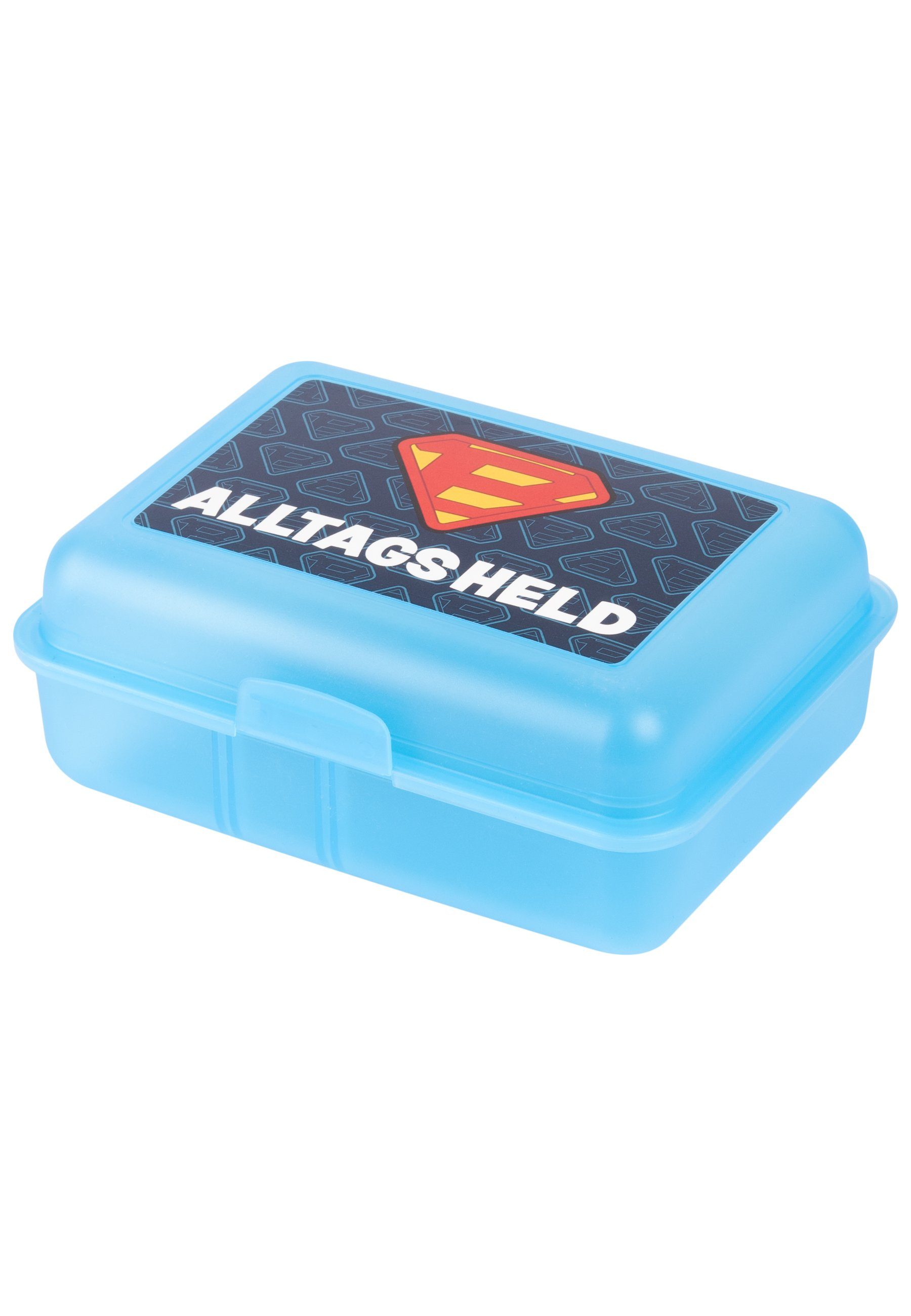 United Labels® Bastian Kunststoff mit Bielendorfer Trennwand Blau, - Brotdose (PP) Lunchbox Alltagsheld
