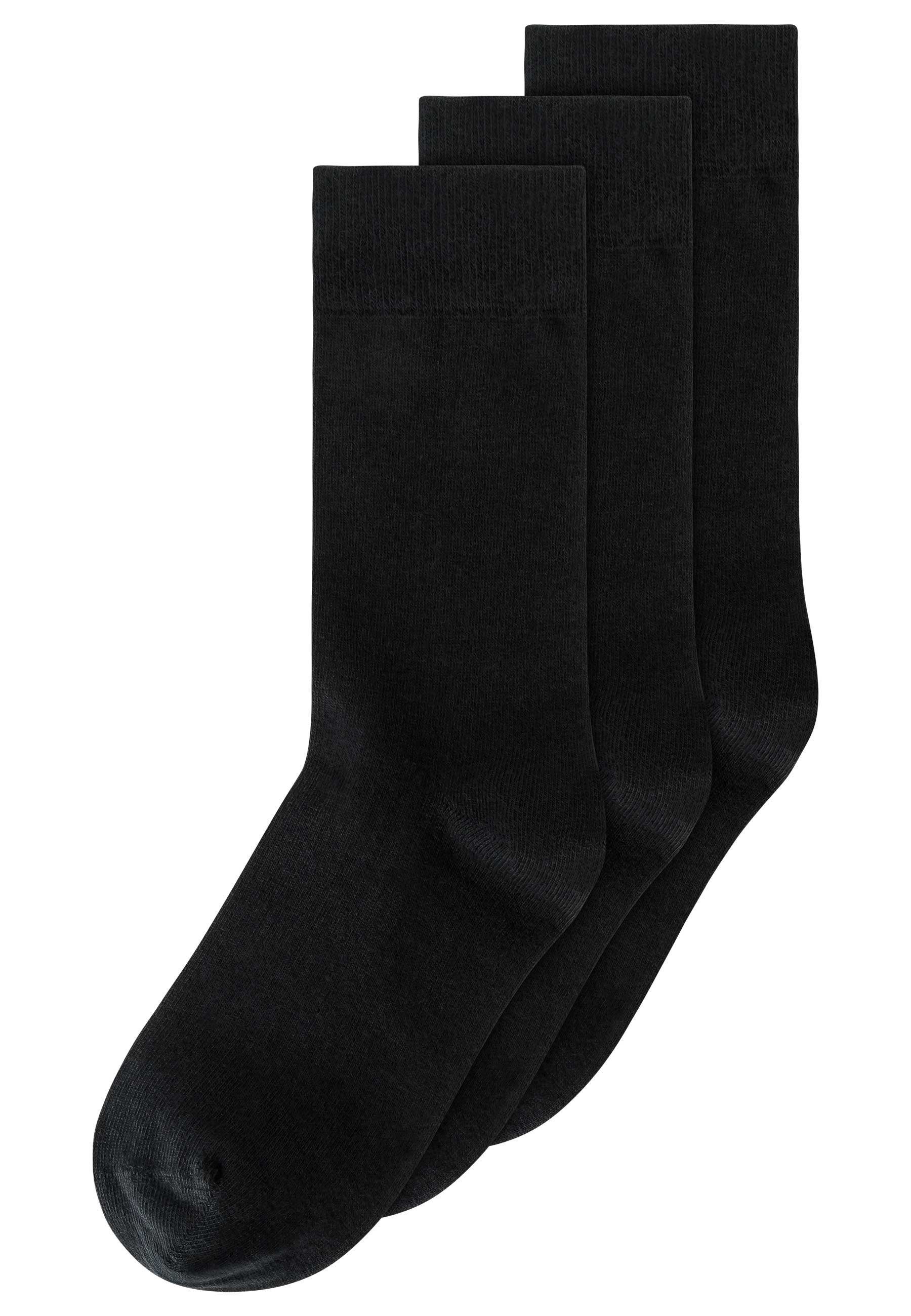 MELA Socken Socken 3er Pack Basic schwarz
