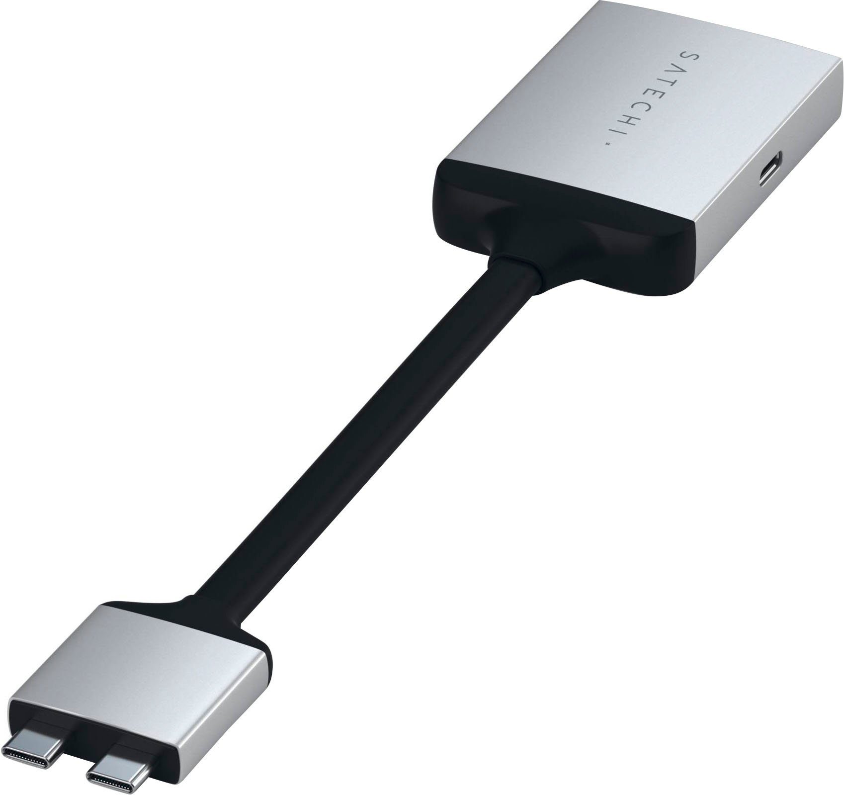 Satechi Type-C Dual zu HDMI DUAL 4K 60Hz USB-Adapter HDMI zu USB Typ C, USB- C-Adapter mit zwei HDMI-Anschlüssen und einem PD USB-C-Anschluss