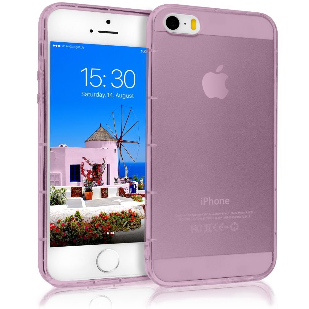 MyGadget Handyhülle »TPU Case Stoßfest Schutzhülle Silikon Cover Hülle« Apple  iPhone 5 / 5s / SE, MyGadget Hülle für Apple iPhone SE / 5s / 5 - TPU Case  Crystal Clear &