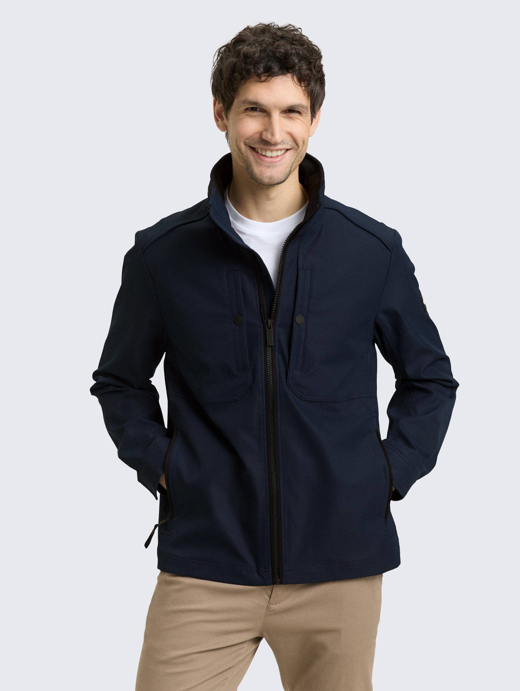 TOM TAILOR Outdoorjacke Jacken Übergangsjacke aus wasserabweisendem Material