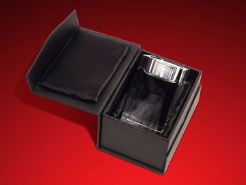 GLASFOTO.COM Teelichthalter Raffael Engel "links" - Teelicht als 3D-Innengravur - Made in Germany (1 Stück)