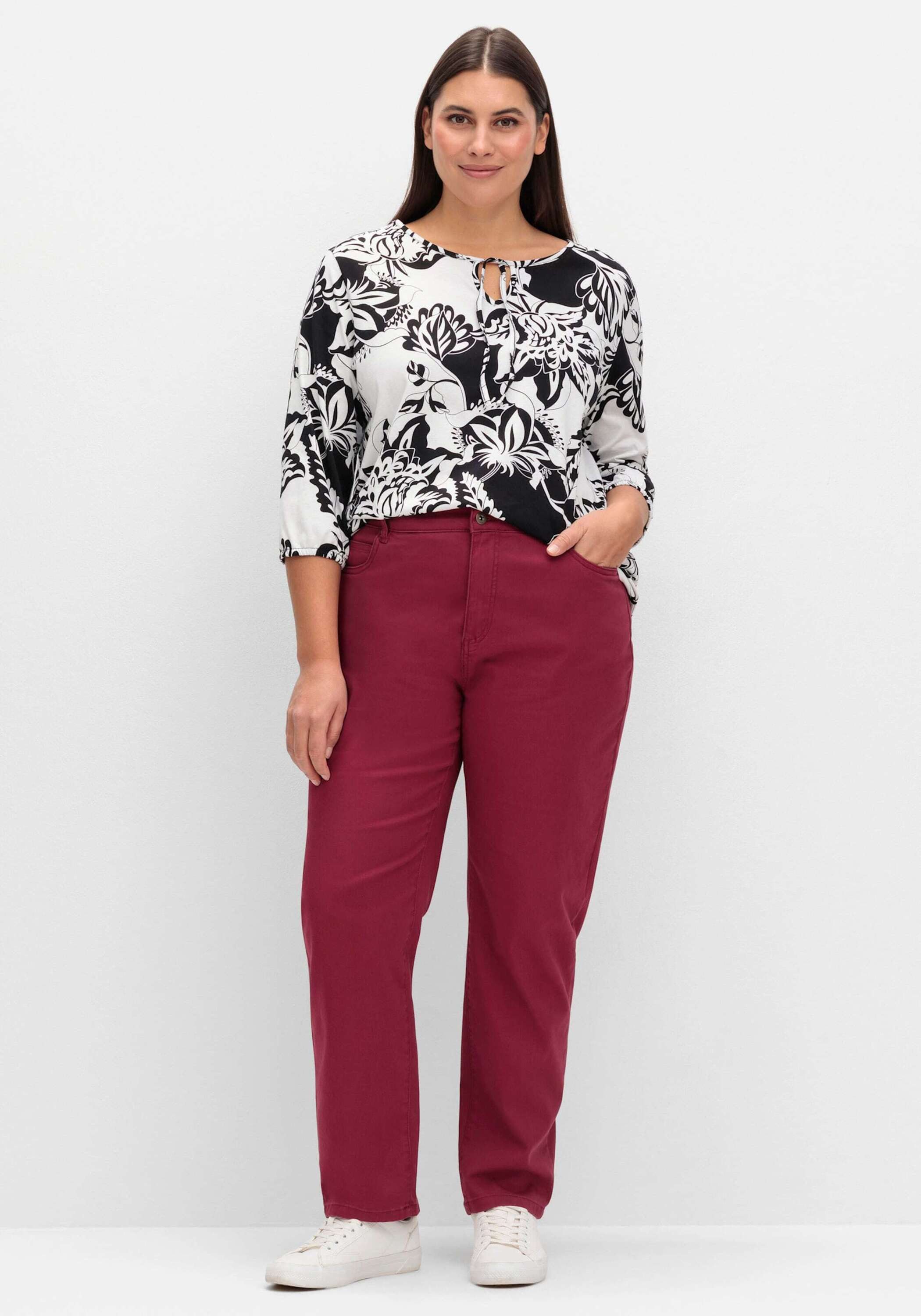 Sieh an! Bequeme Jeans Stretch-Hose komfortabel mit seitlichem Dehnbund – Bild 3 von 5