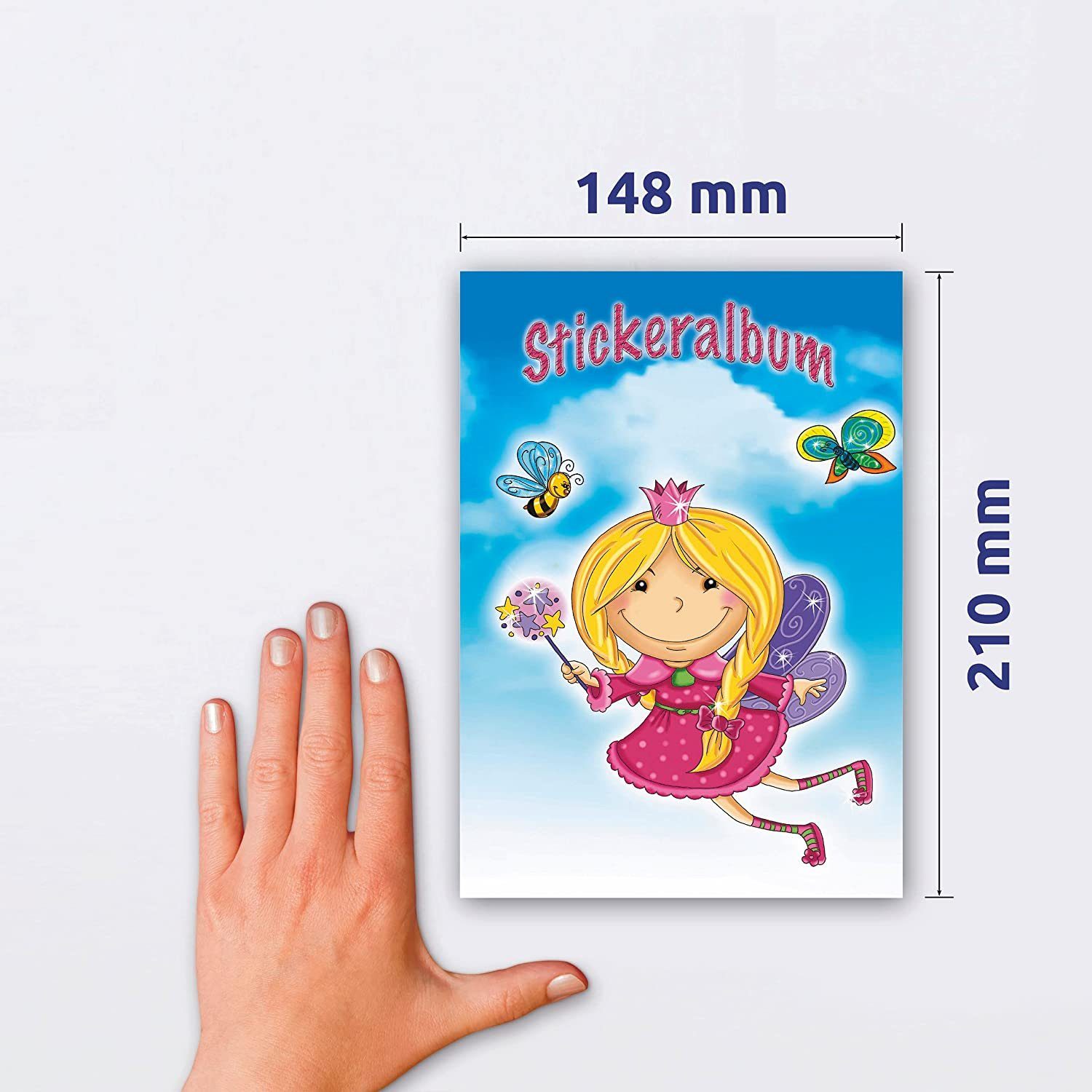 Avery Stickerbuch "Prinzessin", DIN ZDesign Zweckform Zweckform KIDS Stickeralbum AVERY A5