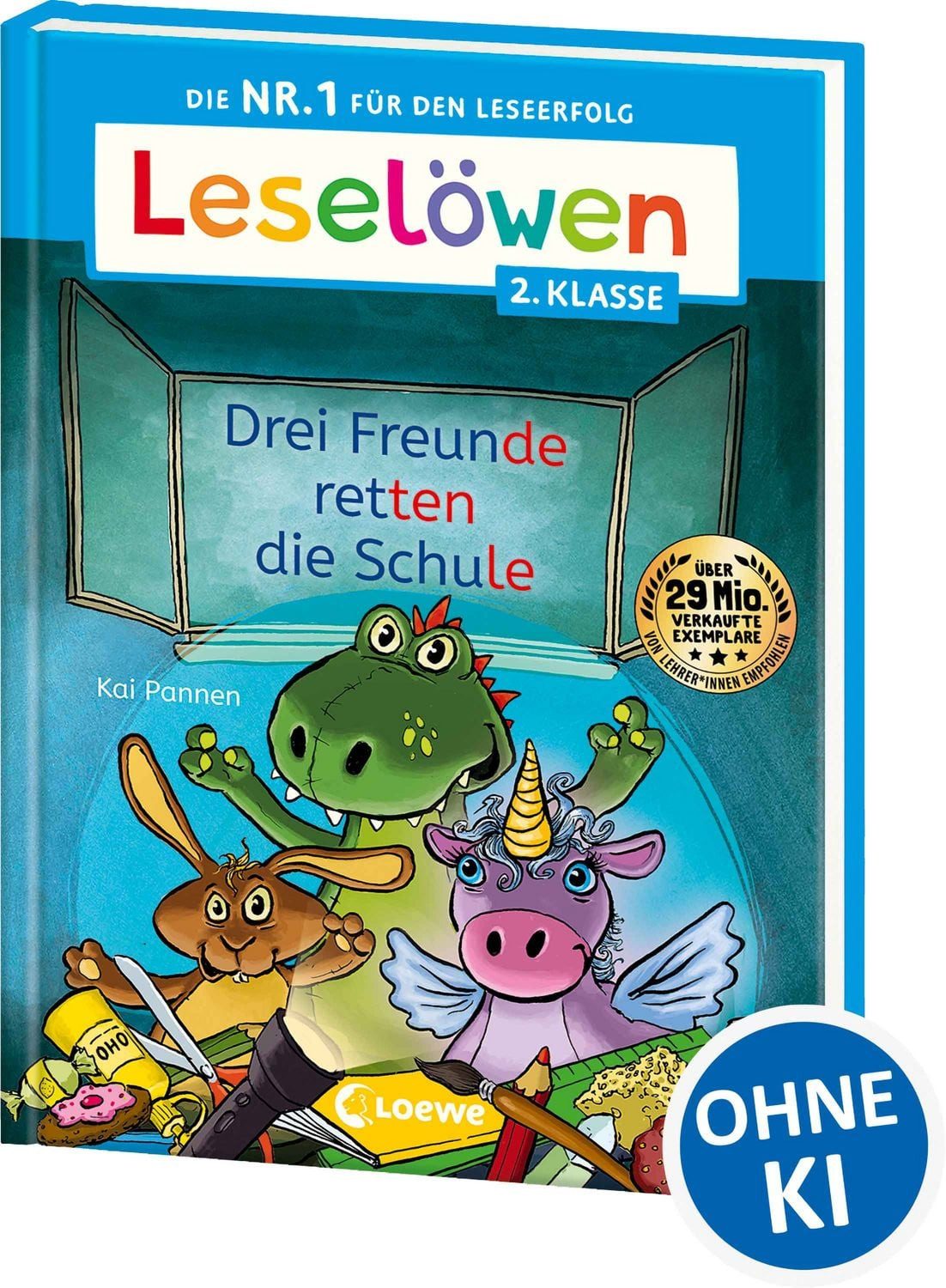 Leselöwen 2. Klasse - Drei Freunde retten die Schule / Kai Pannen