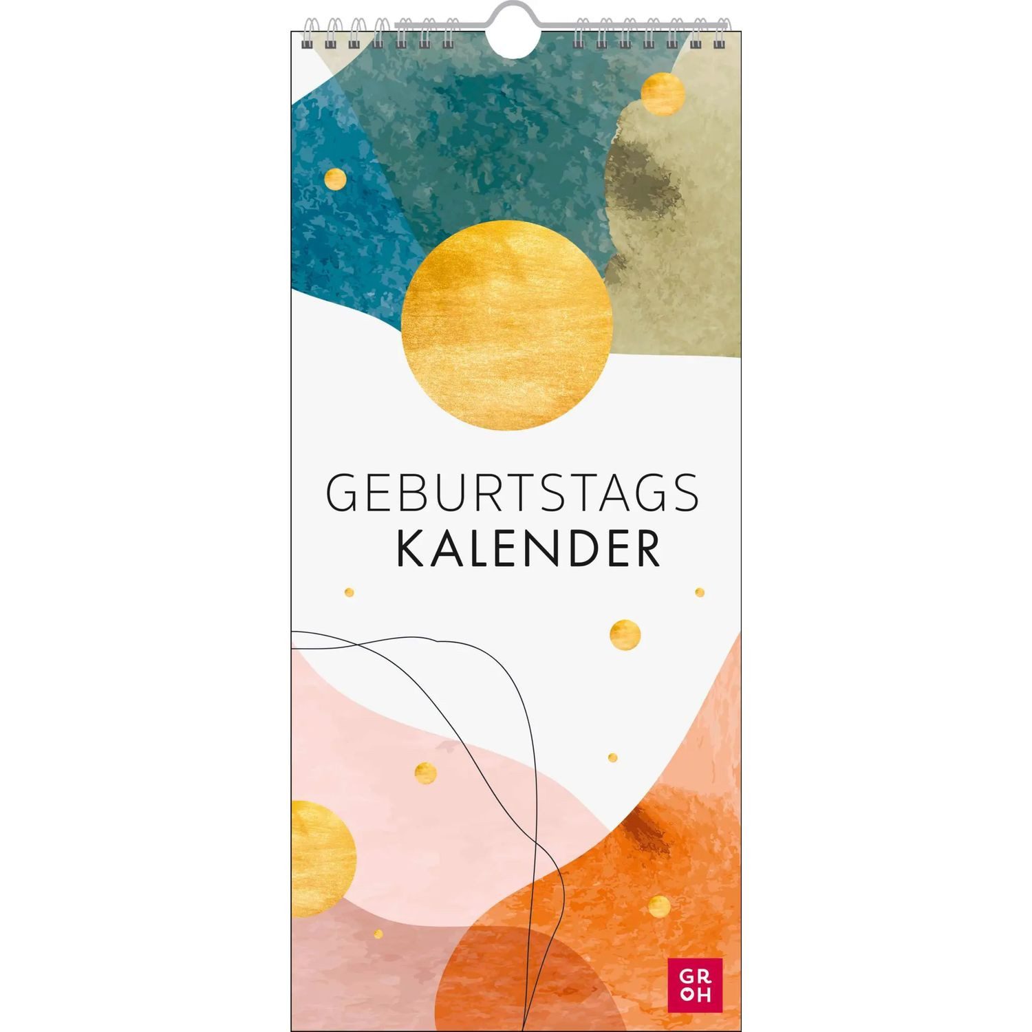 groh Verlag Wandkalender Immerwährender Geburtstagskalender Pattern