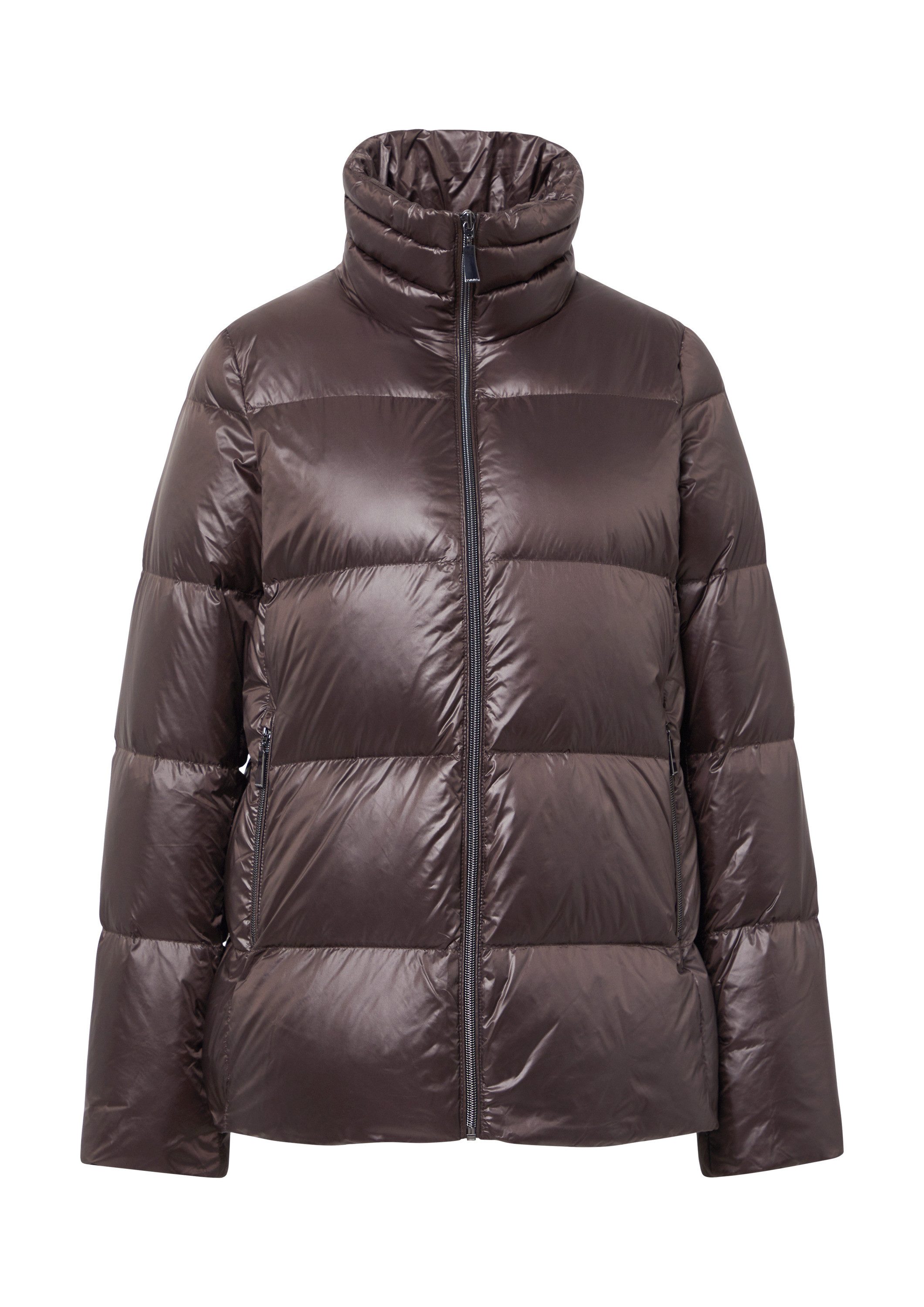 comma Winterjacke Outdoor-Jacke Schimmernde Daunenjacke mit Stehkragen