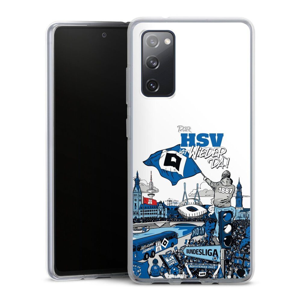 DeinDesign Handyhülle Hamburger SV Offizielles Lizenzprodukt Aufstieg, Samsung Galaxy S20 FE 5G Silikon Hülle Bumper Case Handy Schutzhülle