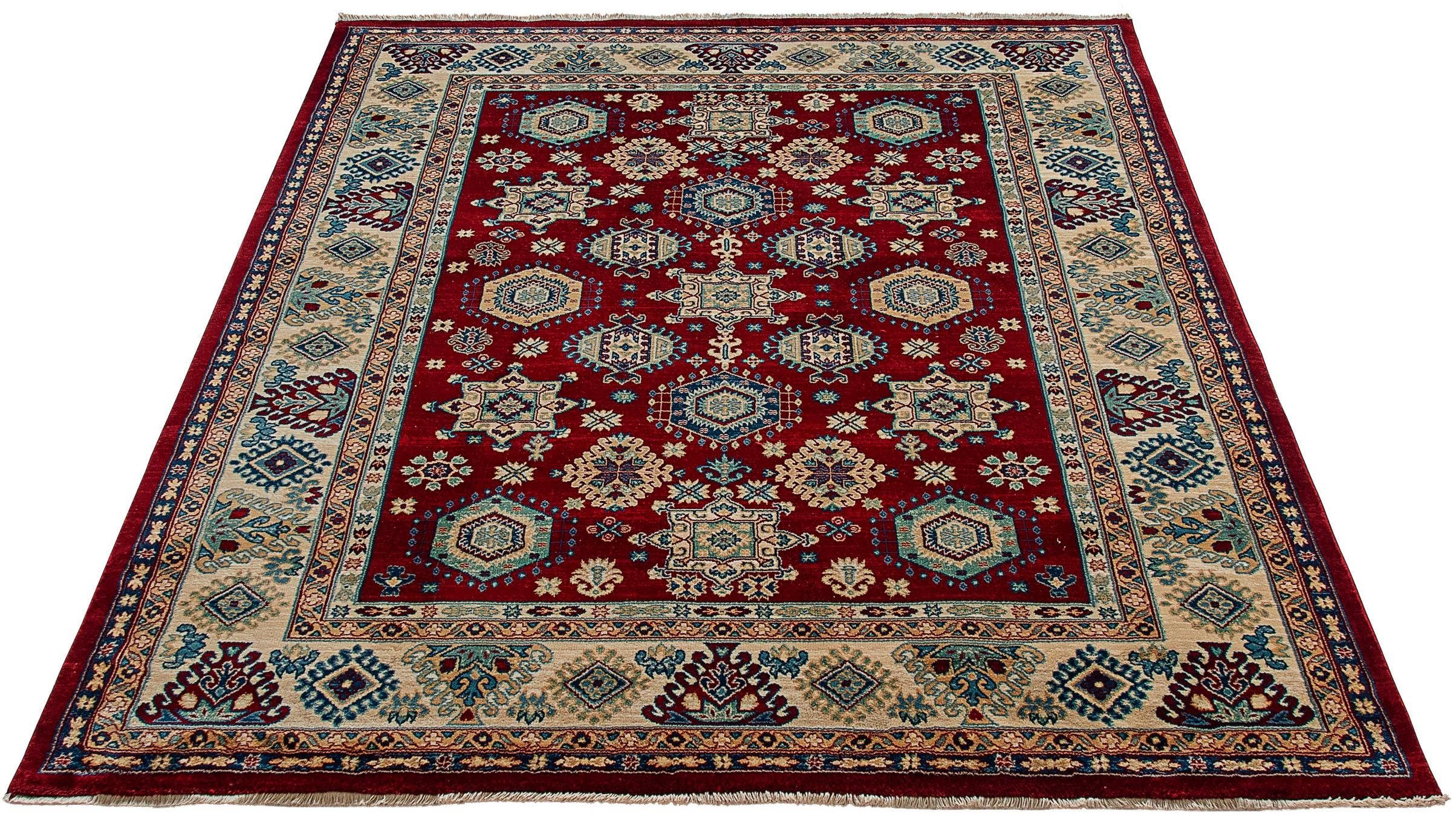 Teppich Ornament 1349, Sehrazat, rechteckig, Höhe: 10 mm, Kurzflor, Orient-Optik, mit Fransen, Wohnzimmer