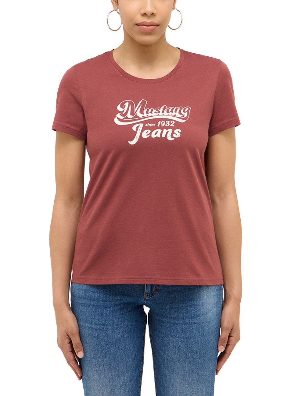 MUSTANG Kurzarmshirt Damen Style Alma