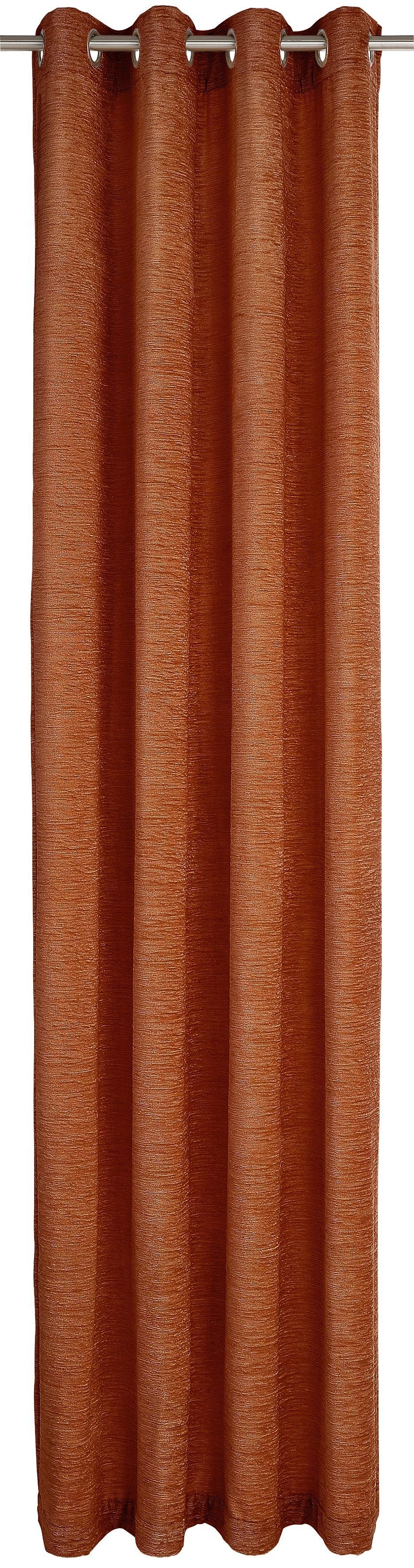 Vorhang Wirth, rotbraun St), Ösen (1 g/m², 328 Chenille blickdicht, Trondheim