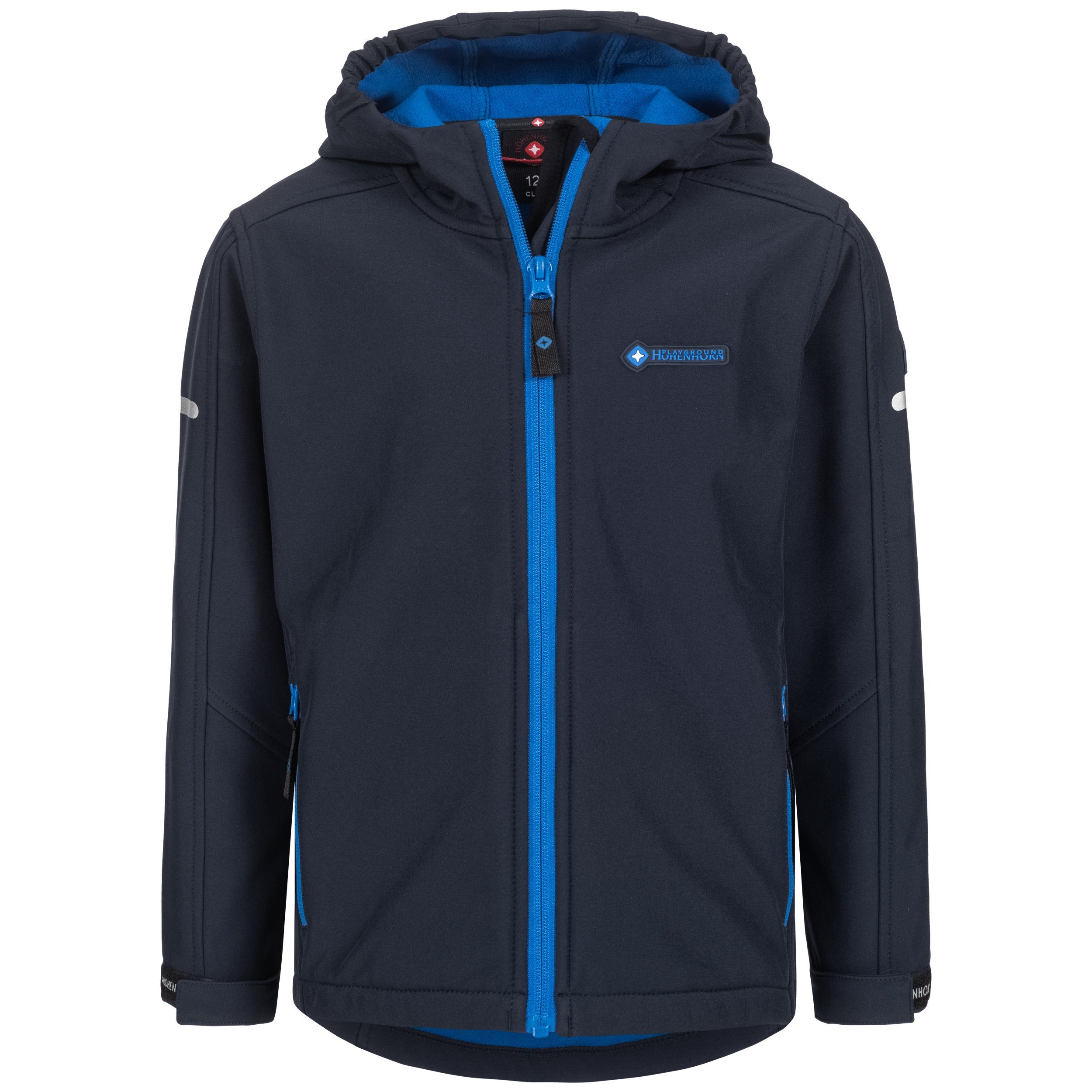 Höhenhorn Softshelljacke Cledo Kinder Jacke Kids für Jungen und Mädchen Übergangsjacke Outdoor Microfleece-Innenfutter, Atmungsaktiv, Wasserdicht
