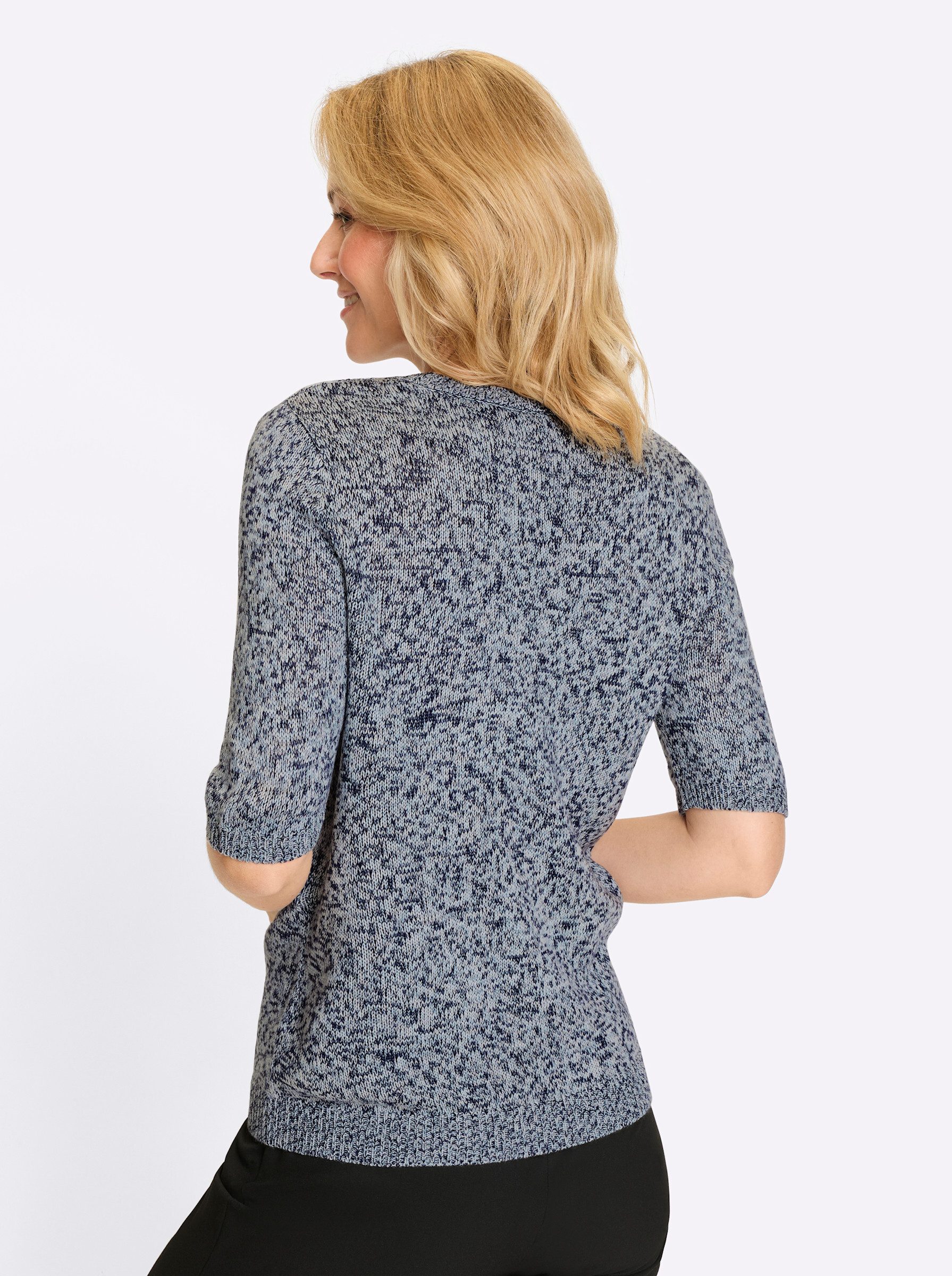 Sieh an! Strickpullover Kurzarmpullover . günstig online kaufen