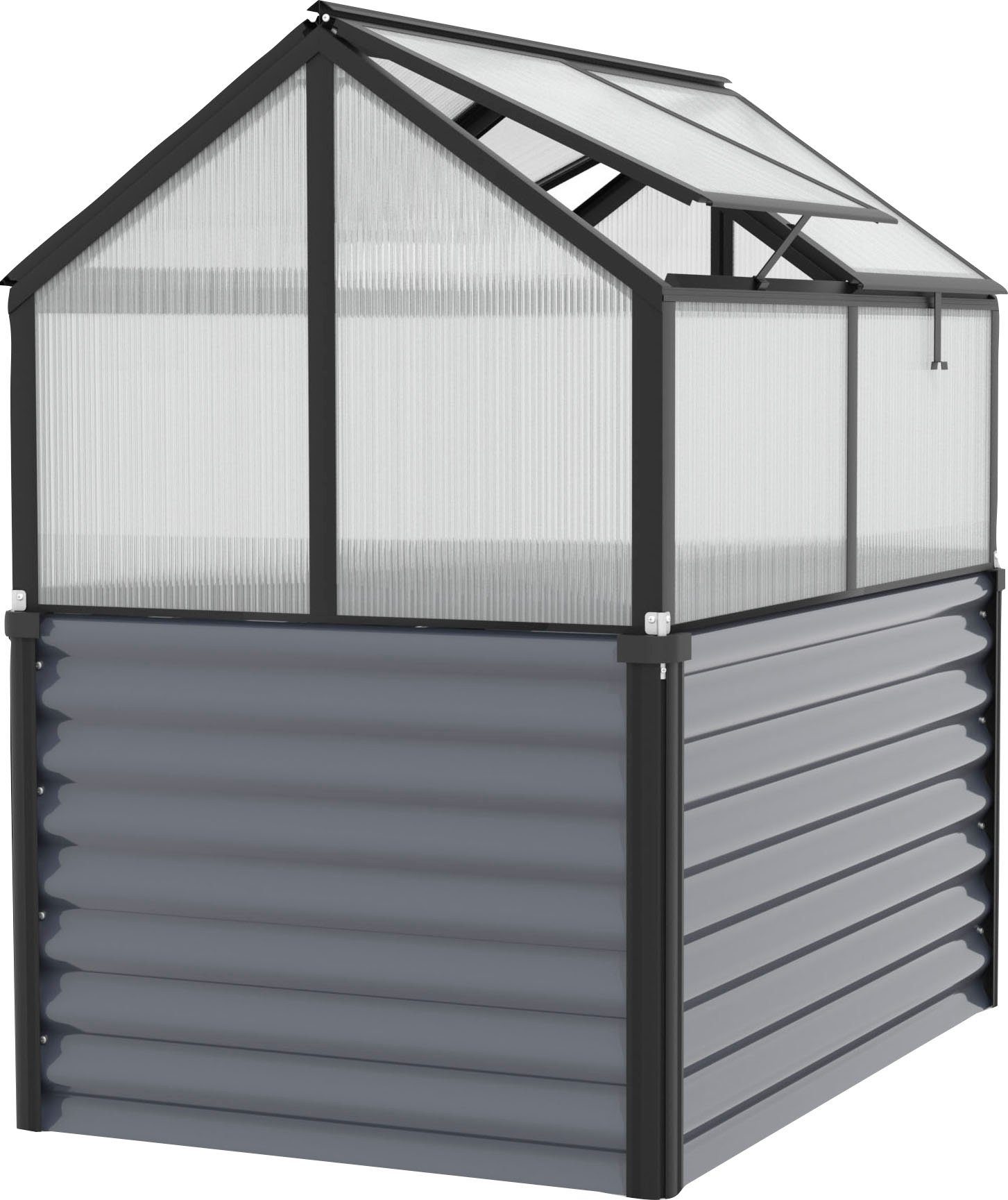 Vitavia Hochbeet Zola, BxTxH: 89x127x135 cm, HKP 4mm, granit/schwarz