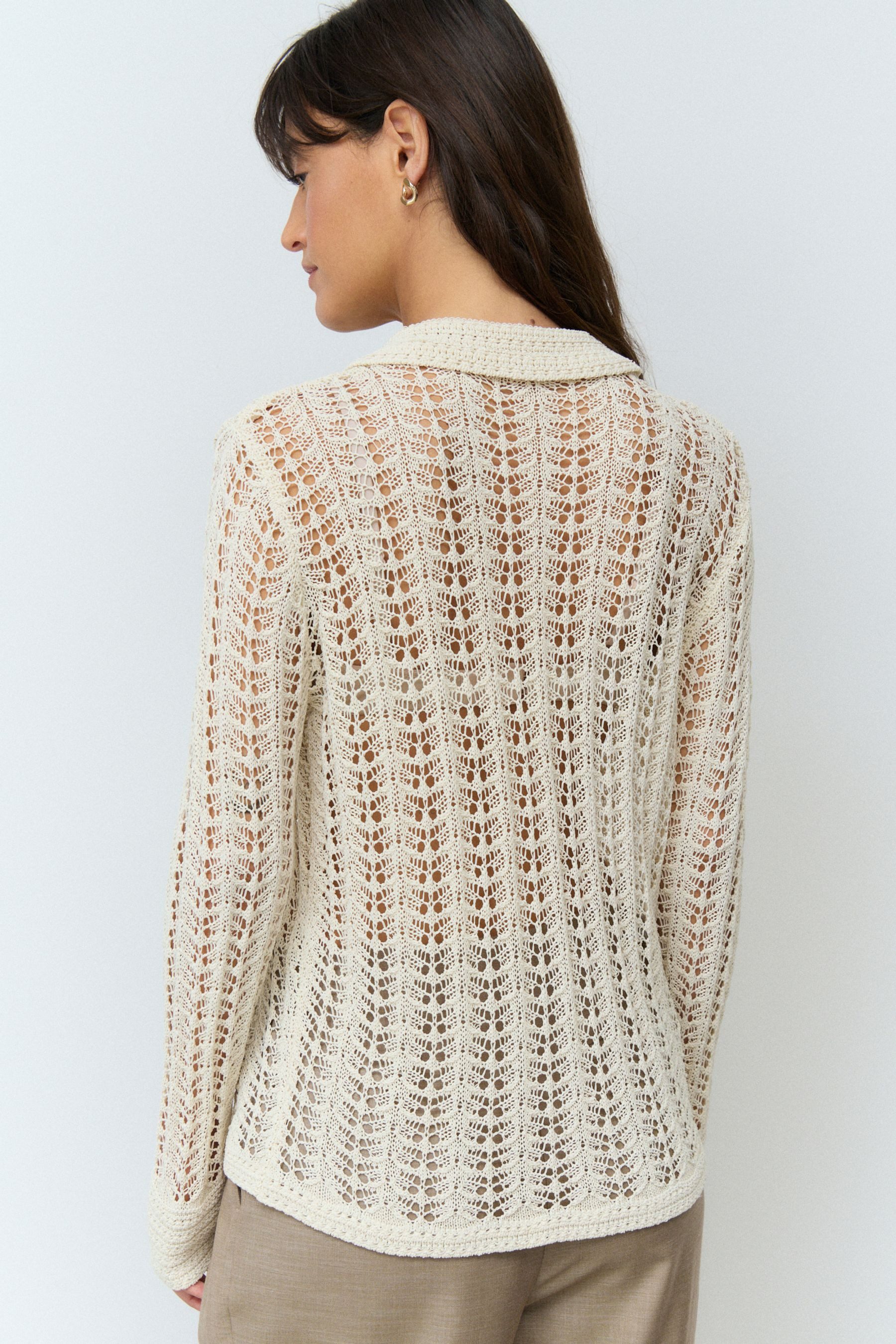 Next Strickpullover Langarmshirt mit Ziernaht und günstig online kaufen