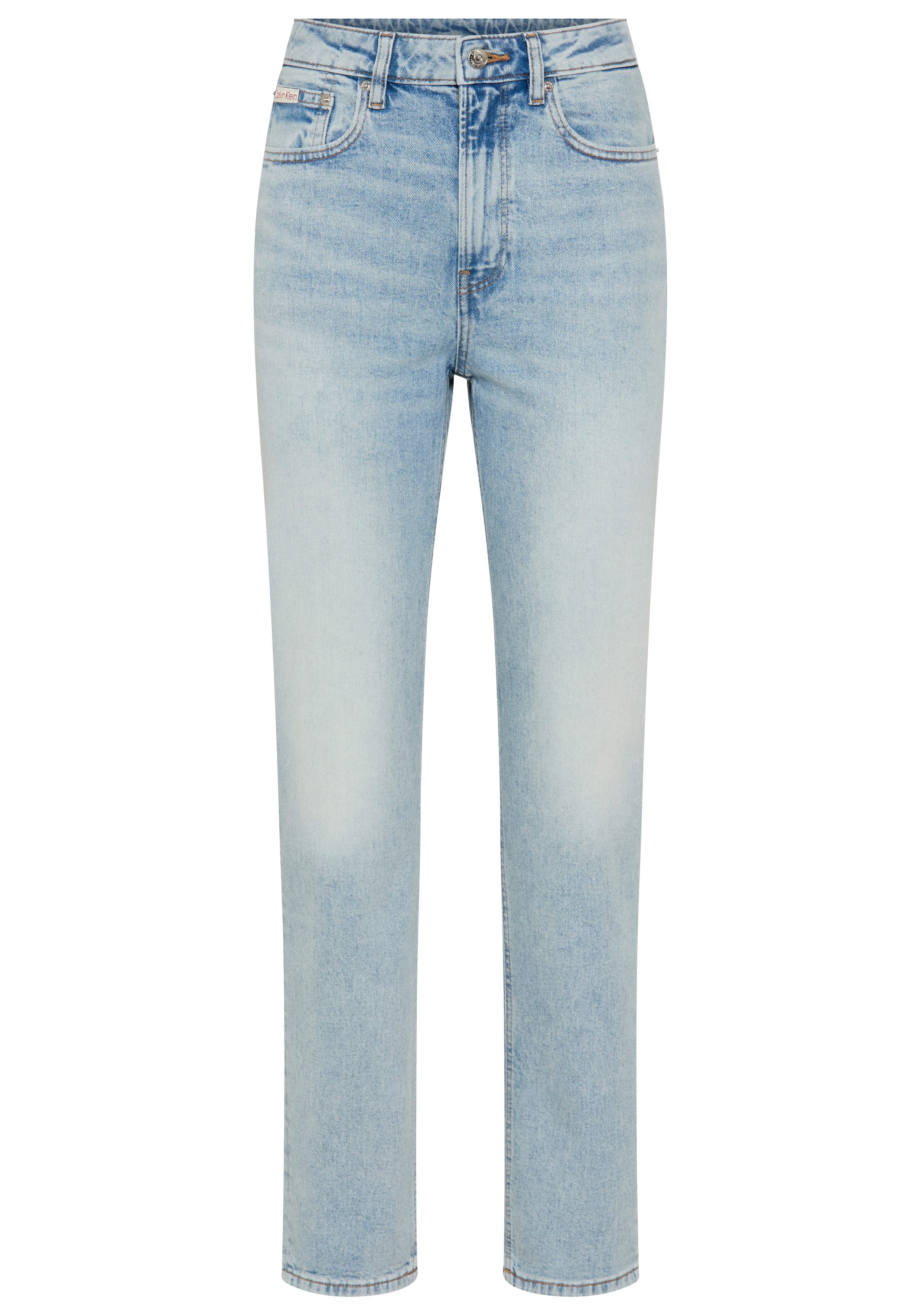 Calvin Klein Jeans Mom-Jeans Stretch-Denim, Used-Washed