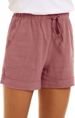 KIKI Boardshorts Damen-Shorts mit Kordelzug und Taschen, lockere Freizeithose