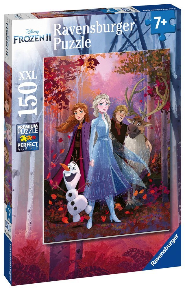 Ravensburger Puzzle 150 Teile XXL Disney Frozen 2 Ein fantastisches Abenteuer 12849, 150 Puzzleteile