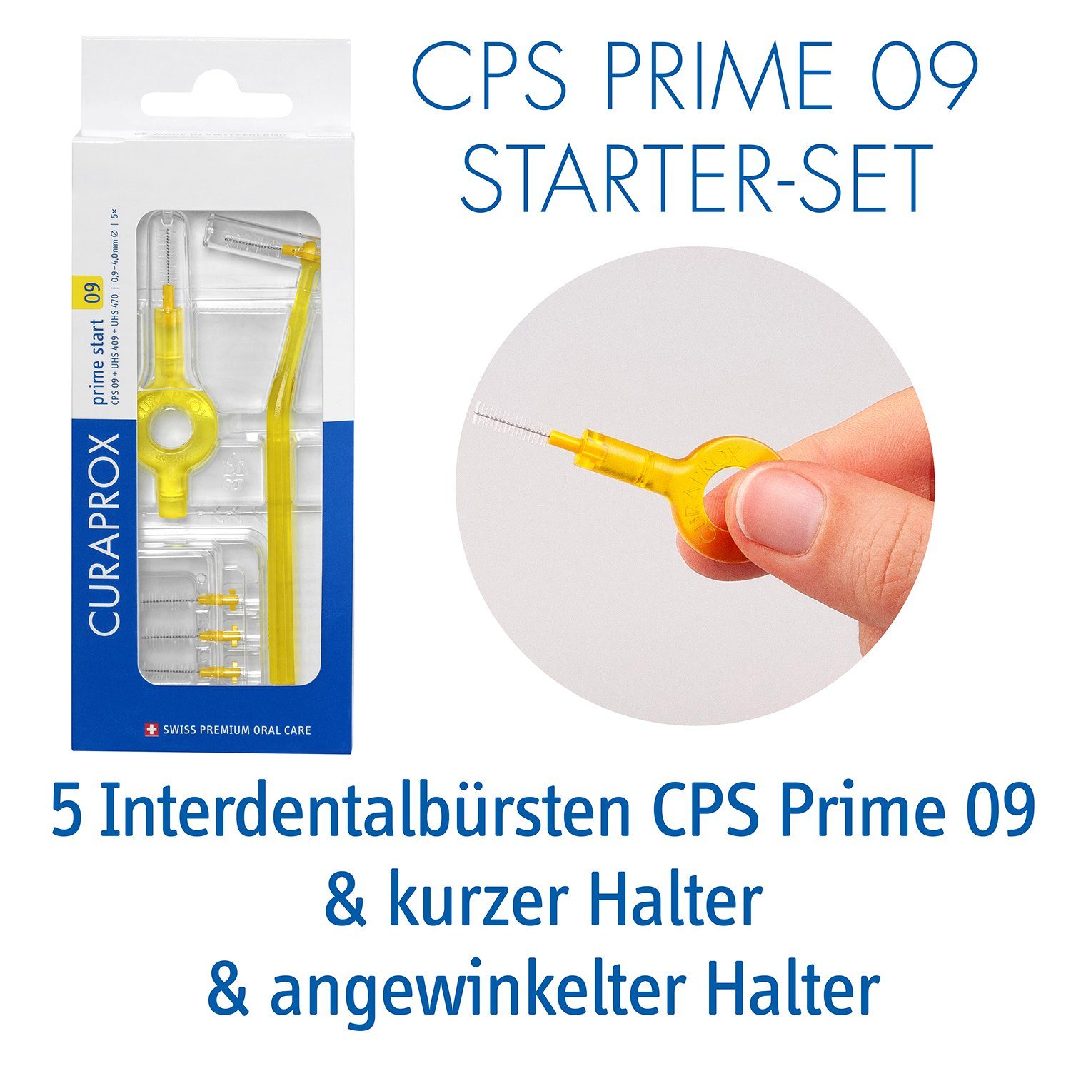 CURAPROX Interdentalbürsten Interdentalbürsten CPS prime Start Set, 5 Bürsten mit 2 Haltern