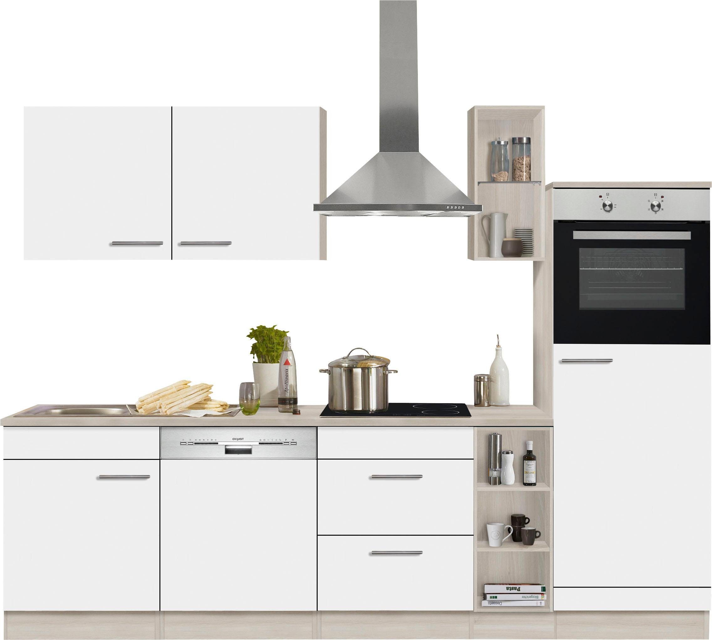 Kalmar, Farbkombinationen 4 In OPTIFIT Küchenzeile Breite erhältlich 270 cm, mit E-Geräten,