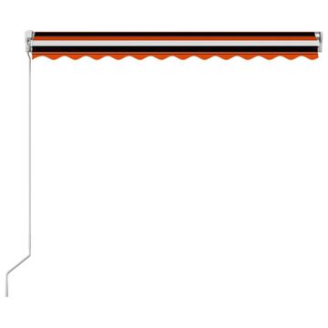 furnicato Markise Einziehbare Handbetrieben 300 x 250 cm Orange und Braun