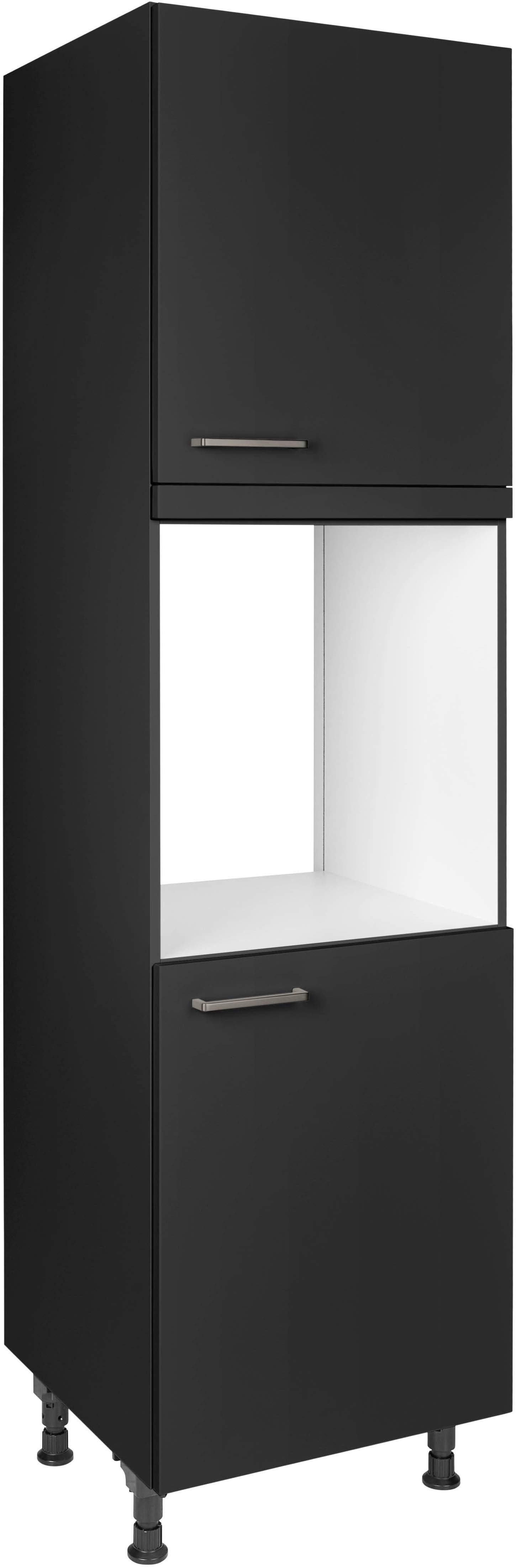 nobilia® Herdumbauschrank "Touch", Ausrichtung wählbar, mit zwei zusätzlichen Türen, vormontiert, Breite/Höhe: 60/167,8 cm