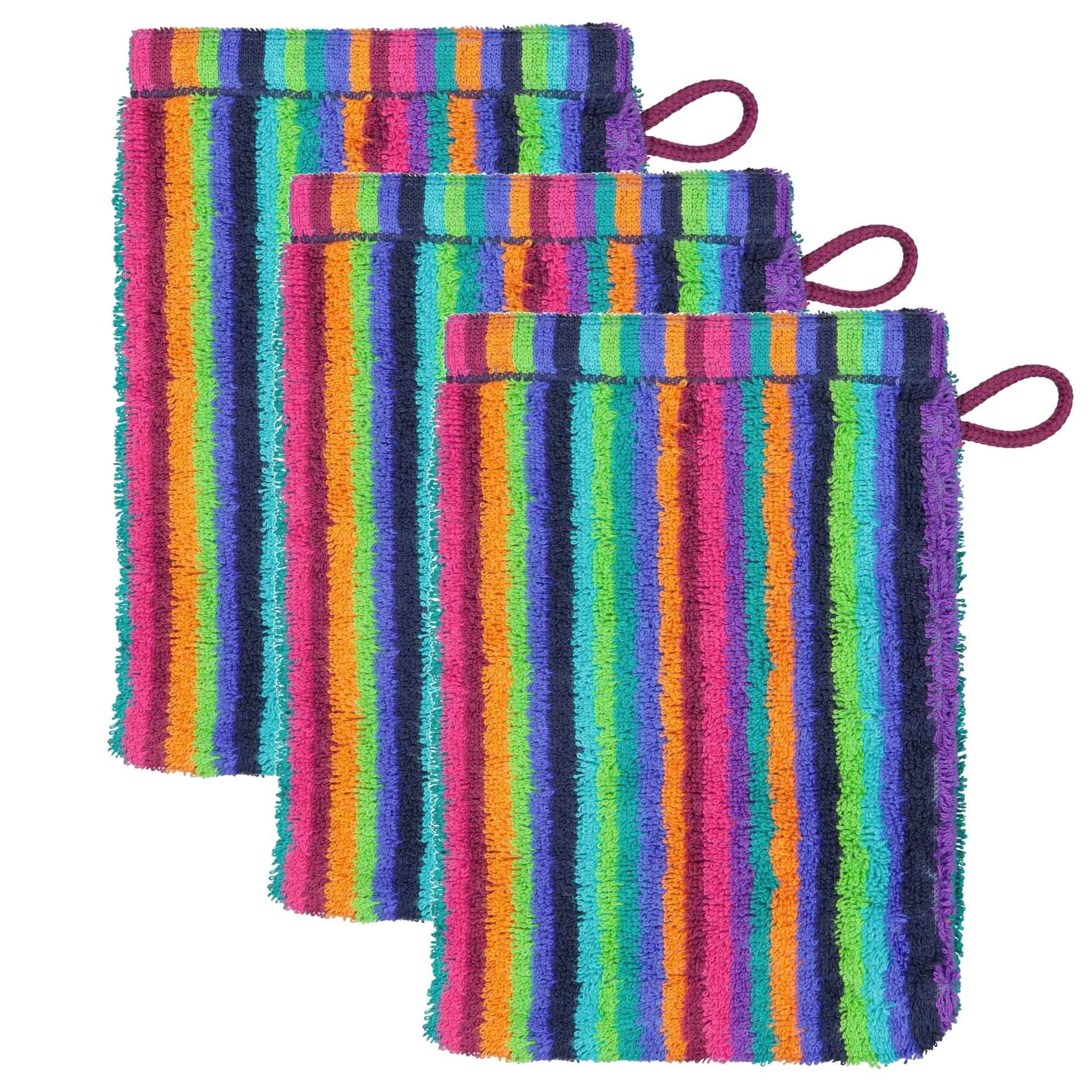 Cawö Waschlappen Unisex Waschlappen 3er Pack Baumwolle, Frottier (Packung, 3-St)