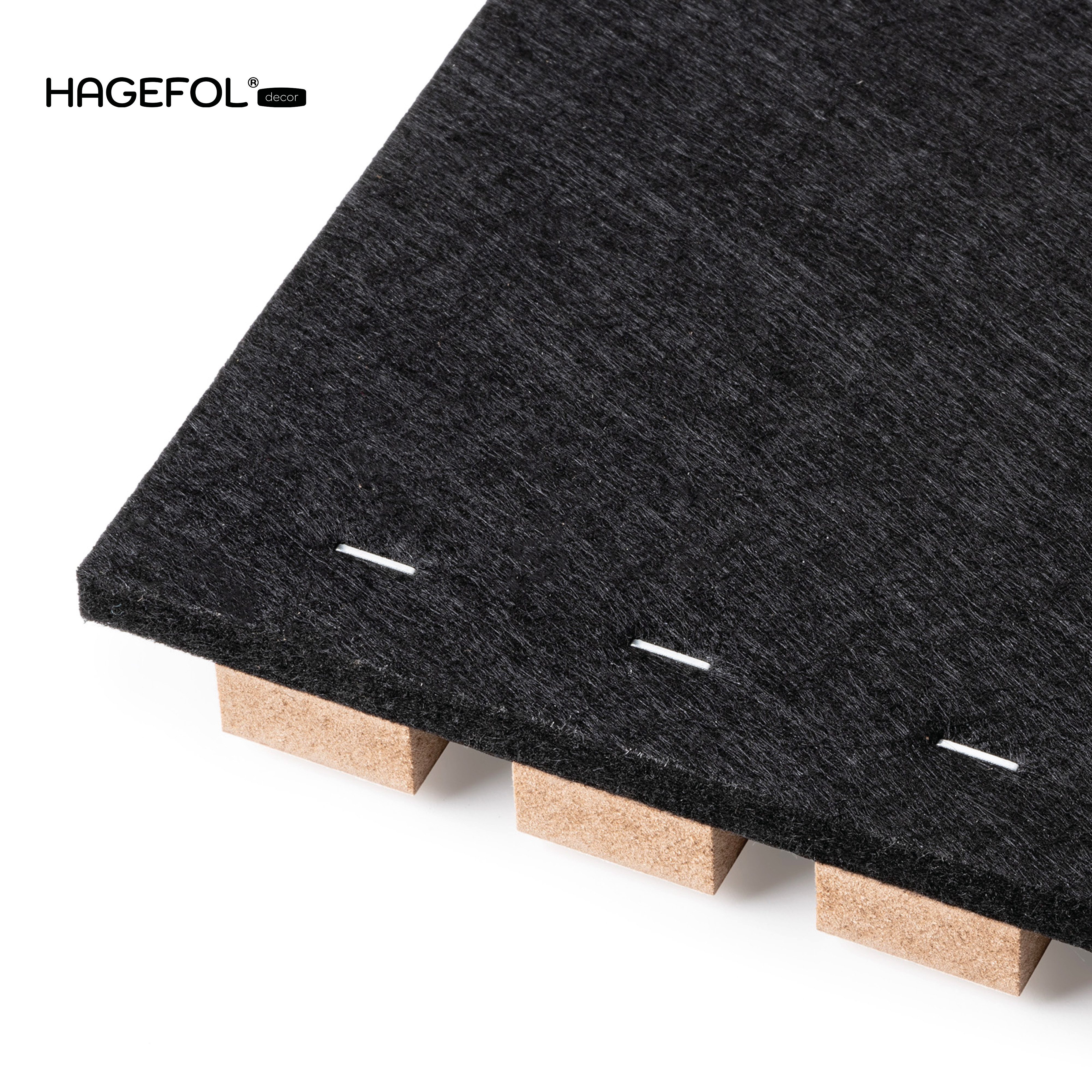 HAGEFOL Wandpaneel Akustikpaneele Holz, 3D Lamellenwand, verschiedene Größen, BxL: 60,00x120,00 cm, 1,44 qm, 3D Optik, Akustische Dämmung – Bild 5 von 5
