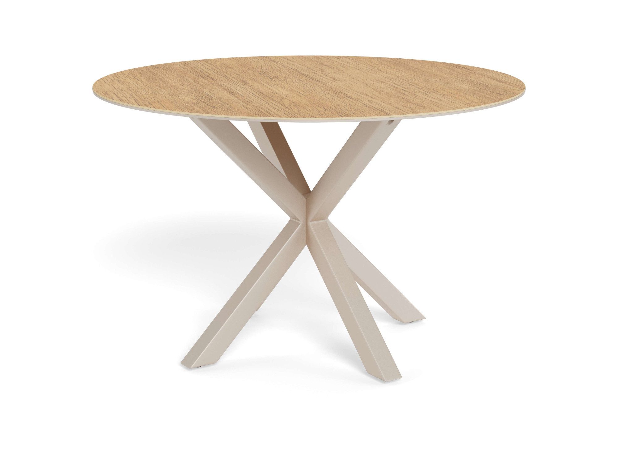 ACTONA GROUP Esstisch Heaven, runde Tischplatte aus Keramik o. Glas & belastbar bis 100 kg (Esstisch, OTTOs Choice), Tischplatte aus rauer Keramik, stahl gestell, Rund, 119x75,5