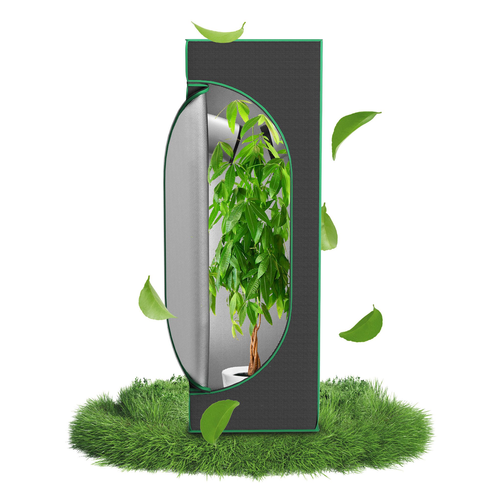 FIVMEN Gewächshaus Grow Zelt, Grow Tent Growschrank für Pflanzen Zuchtzelt, Garten Anzucht Gemüse Kräuter Grow Schrank, Indoor Anbauzelt