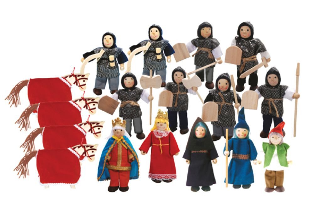 Winzlinge Biegepuppe Großes Ritterset (17-tlg)