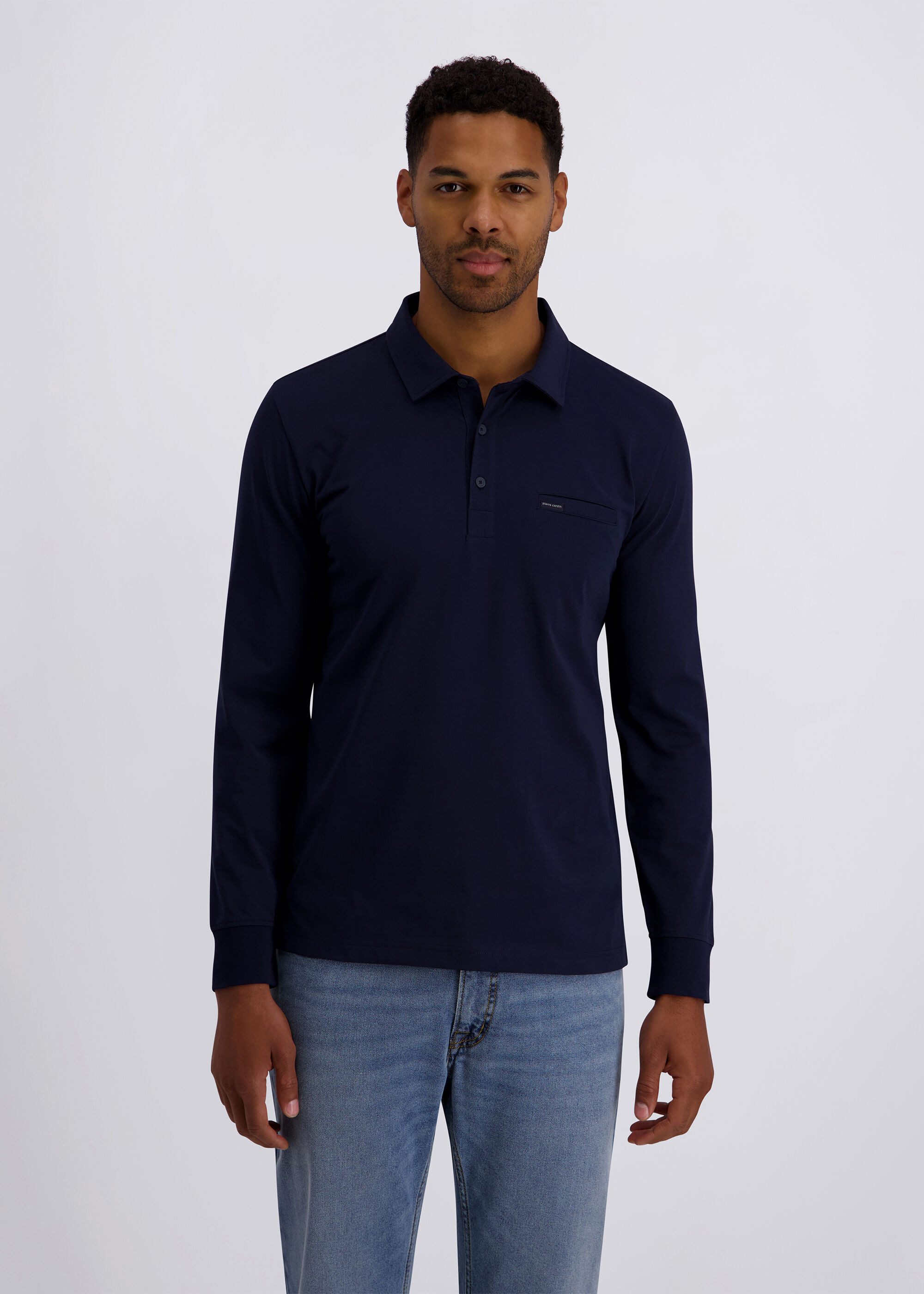 Pierre Cardin Langarmshirt (1-tlg) Single Jersey