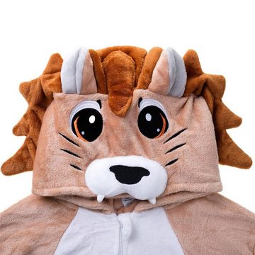 Corimori Strampler Flauschiges Löwen-Kostüm für Babies, Neugeborene,  Karneval Fasching (1-tlg) Löwen