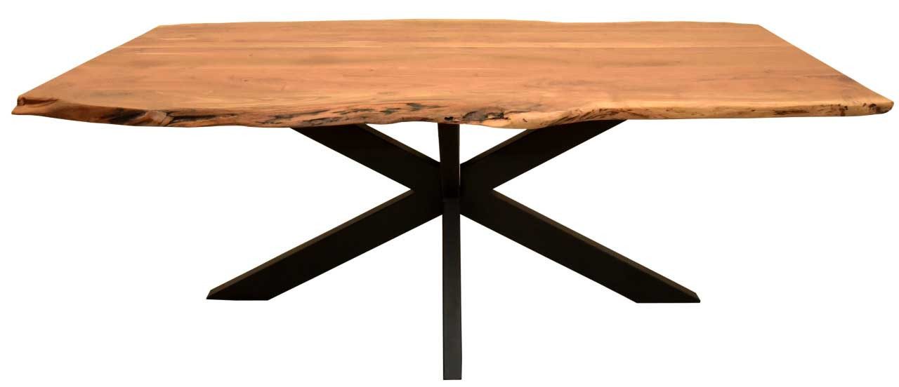 MR.DEKO Esszimmer-Set Essgruppe San Carlo Grau & Tisch Catania 200x100 cm C günstig online kaufen